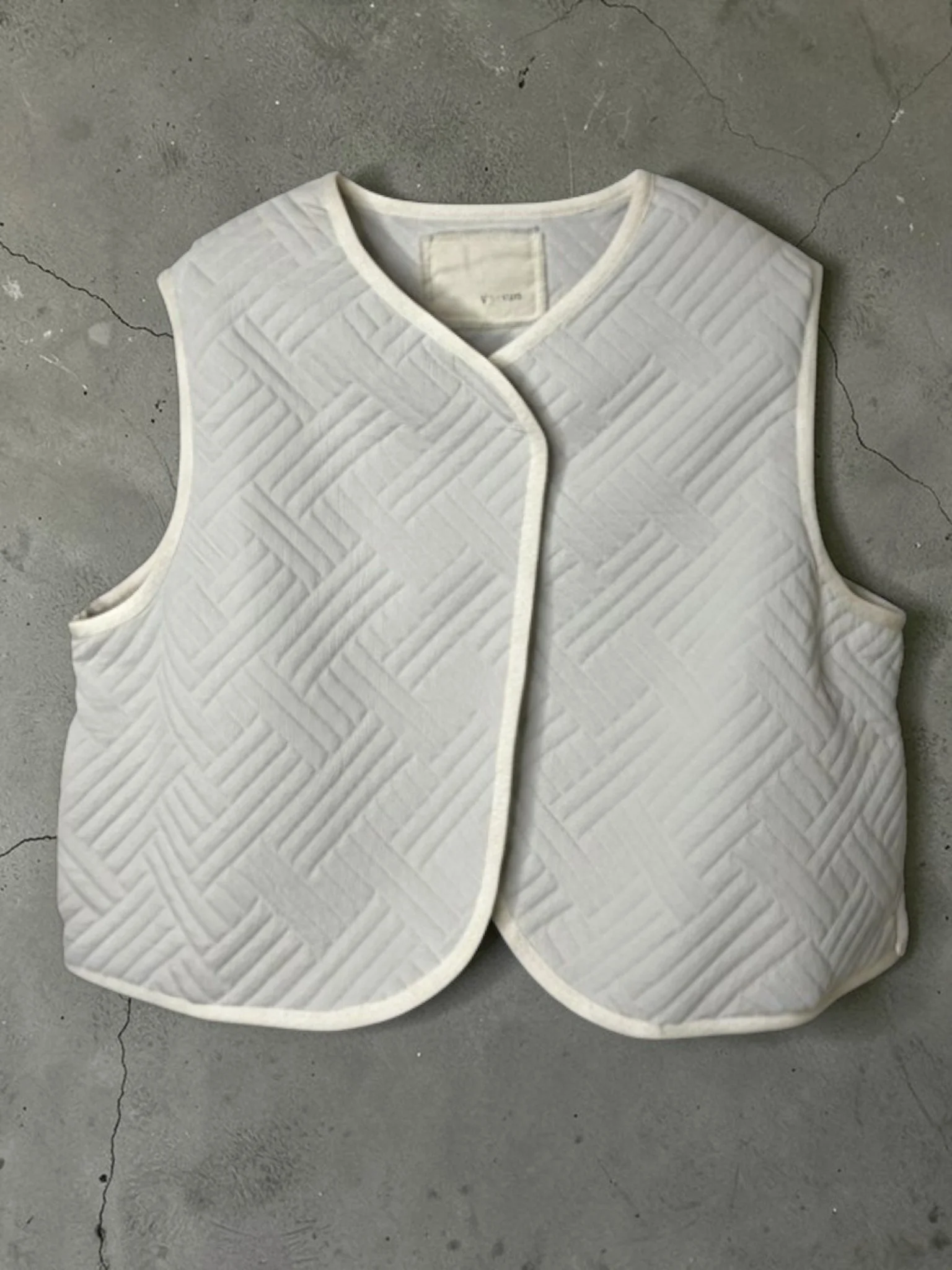 GIOMETRIC QUIT, VEST, 352782, POLYESTER 100%,  CLOUD