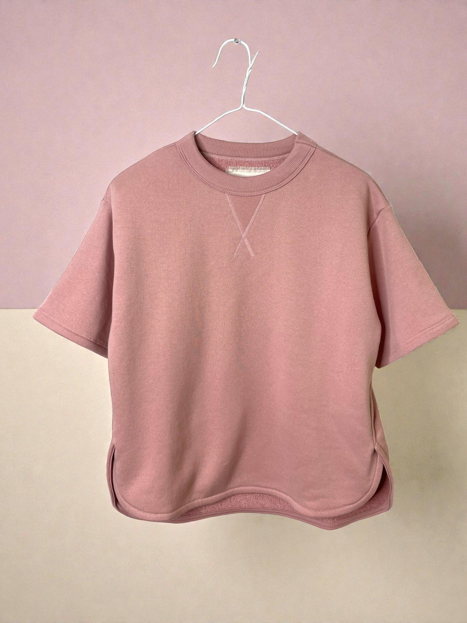 Tencel Soft Fleece, SS Crew Pullover, cotton85/lyocel15, 861-933, One Size, PINK