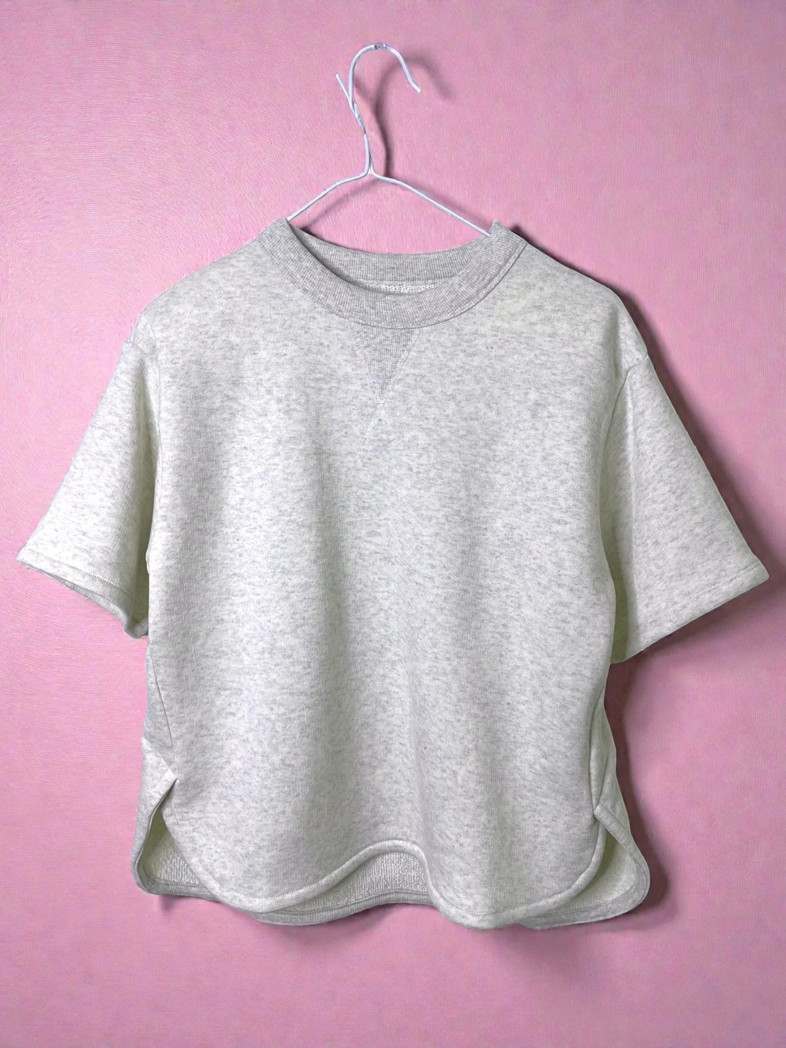 Tencel Soft Fleece, SS Crew Pullover, cotton85/lyocel15, 861-933, One Size, OATMEL