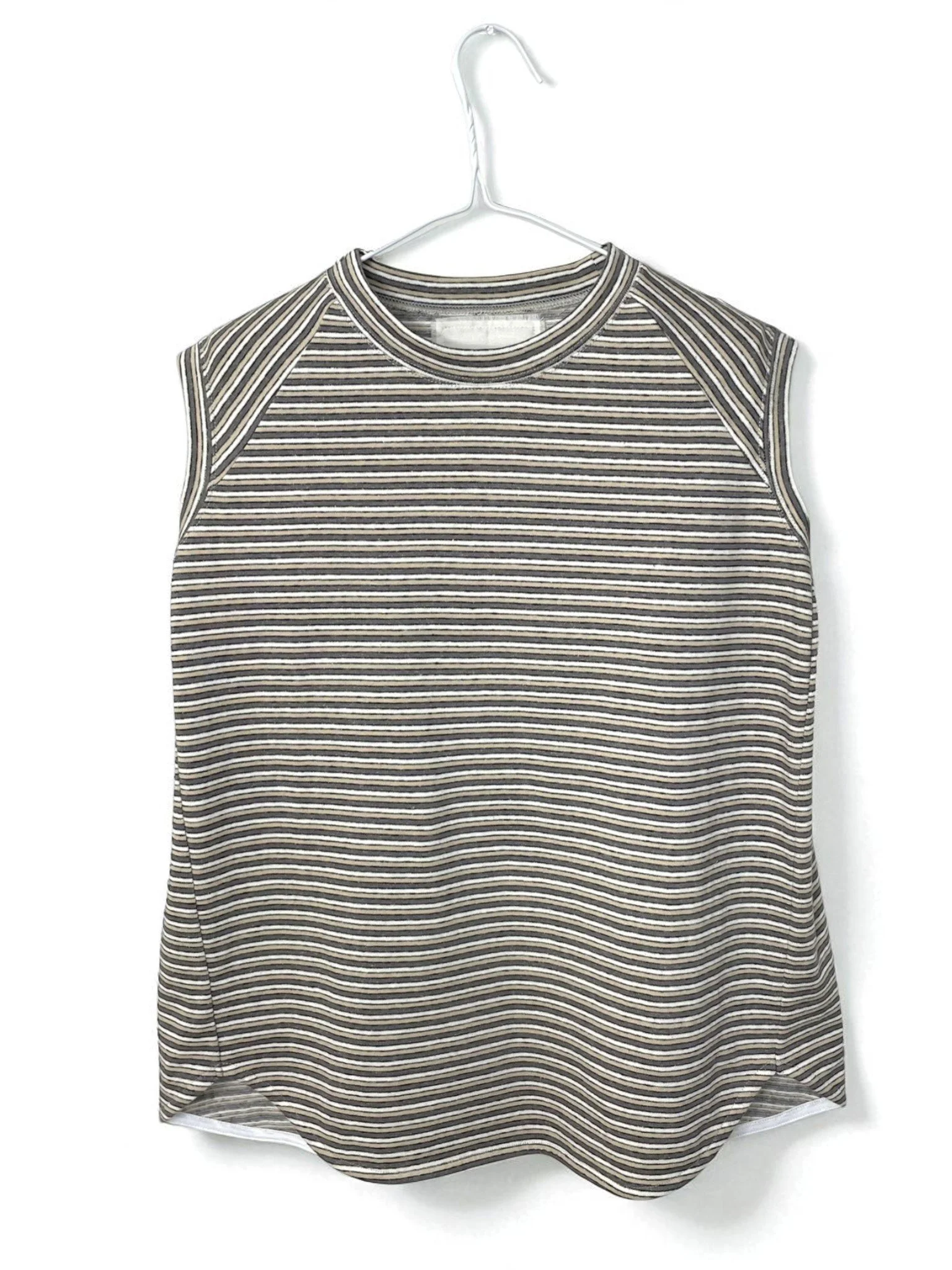 RECYCLE MULTI BOARDER, TANKTOP, 861-926, Cotton 100, GREY/BEIGE