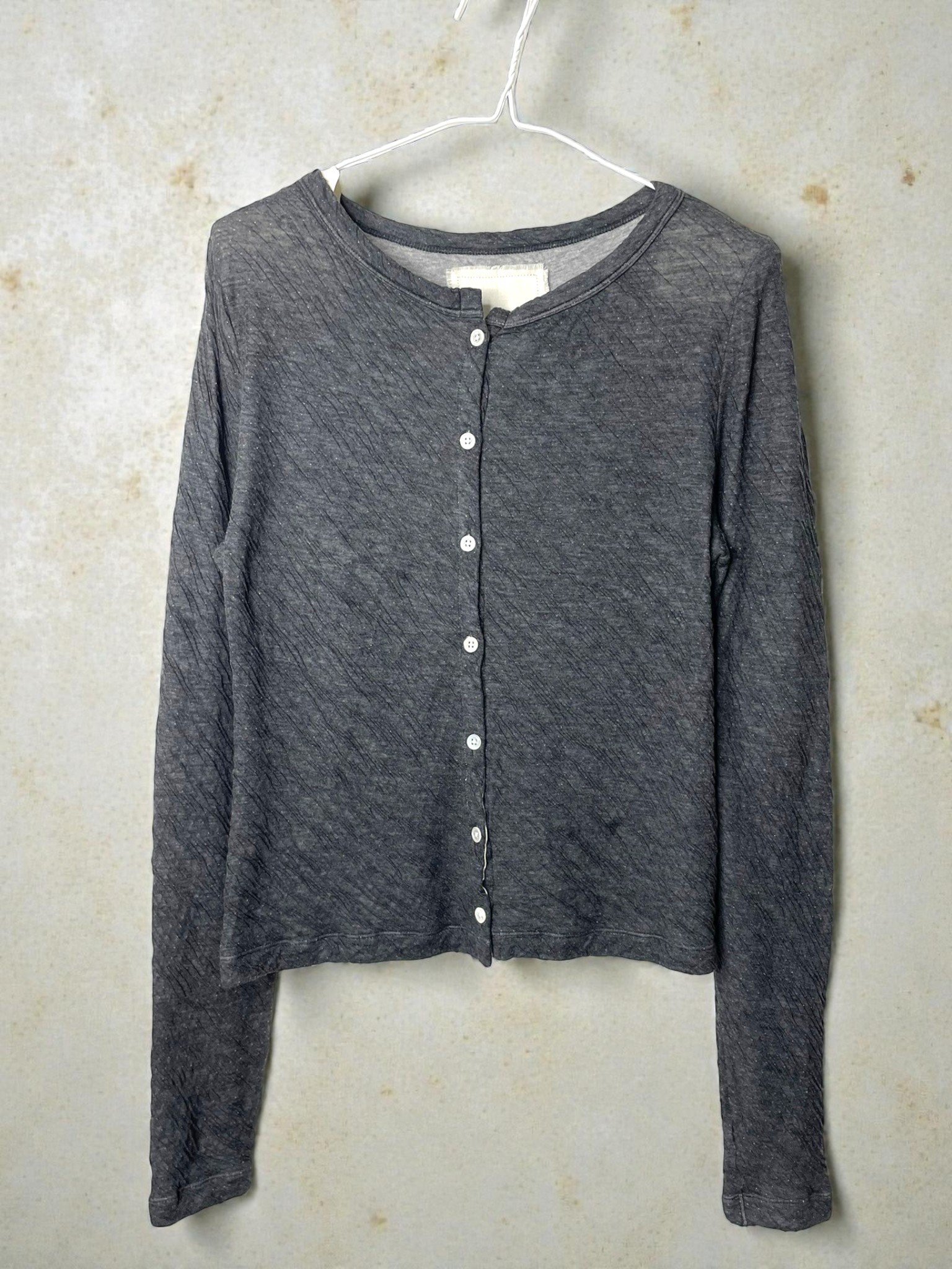 Tencel Melange DBL Face,55% Tencel/ 45% Cotton, CARDIGAN, 862-950, HEATHER CHARCOAL