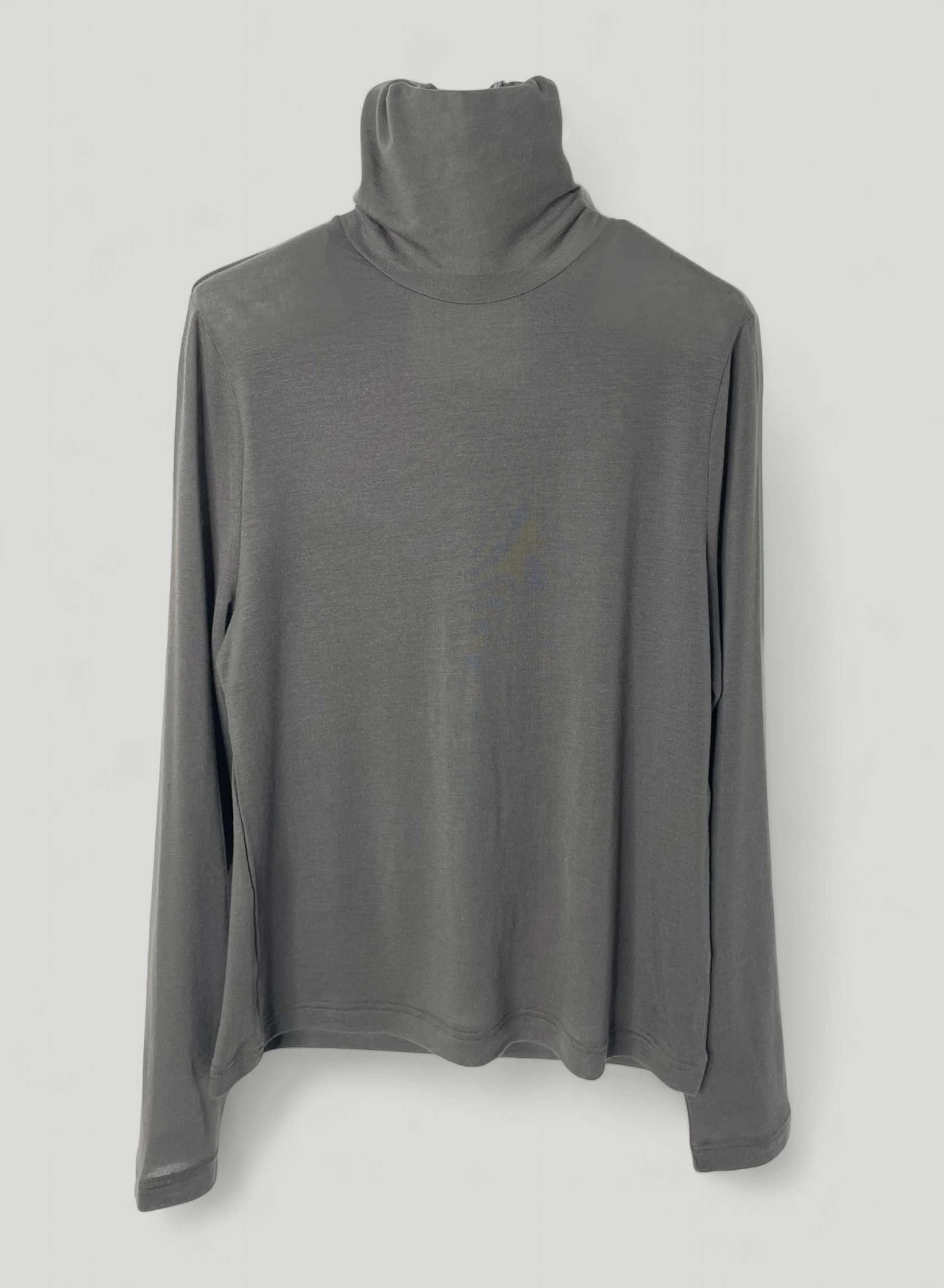 CASHMERE SILK JERSEY, 86%tencel 5%silk 4%cashmere, #842-871, LS TURTLE, CHARCOAL