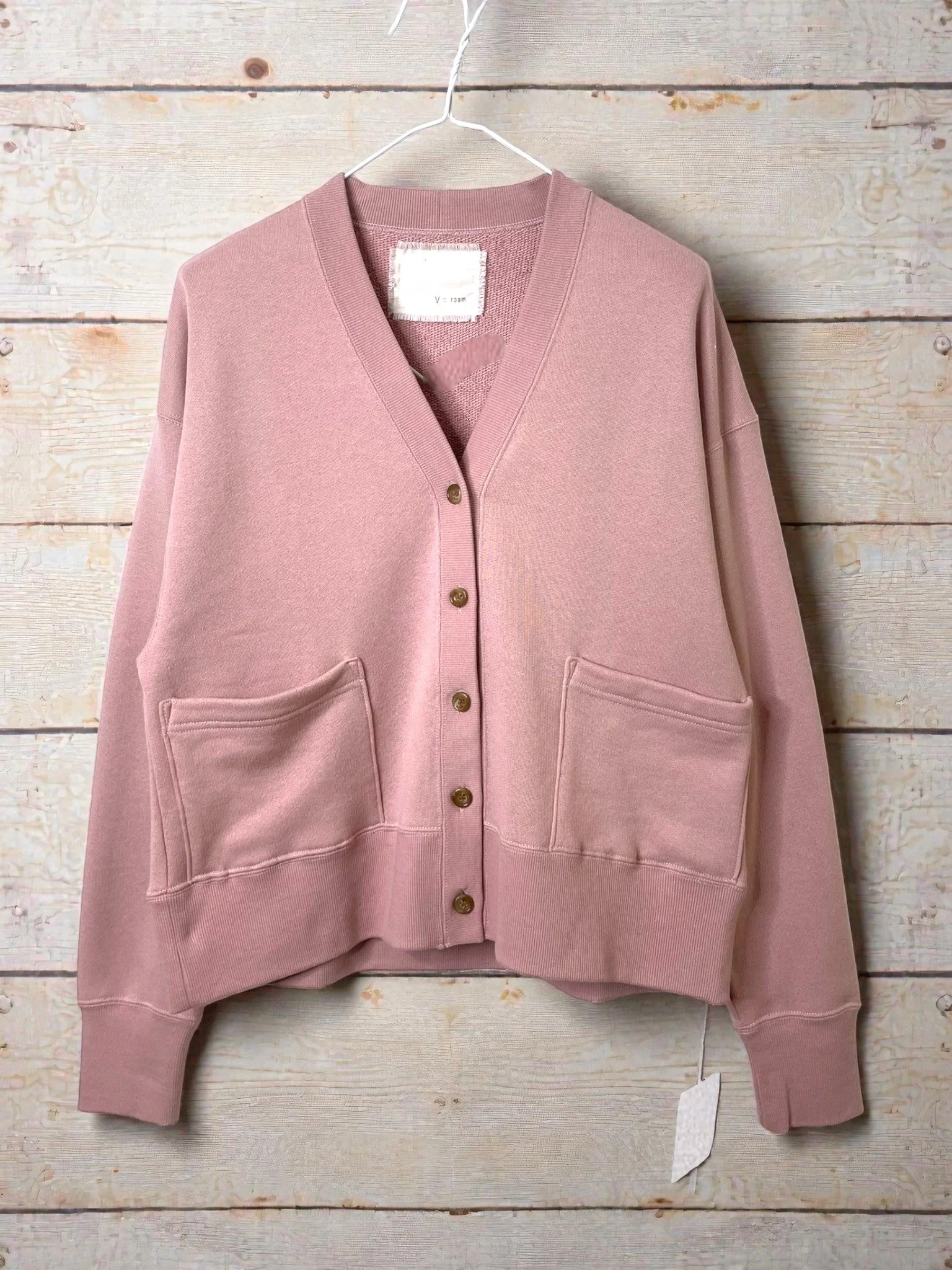 Tencel Soft Fleece, Cardigan, cotton85/lyocel15, 861-934, One Size, PINK