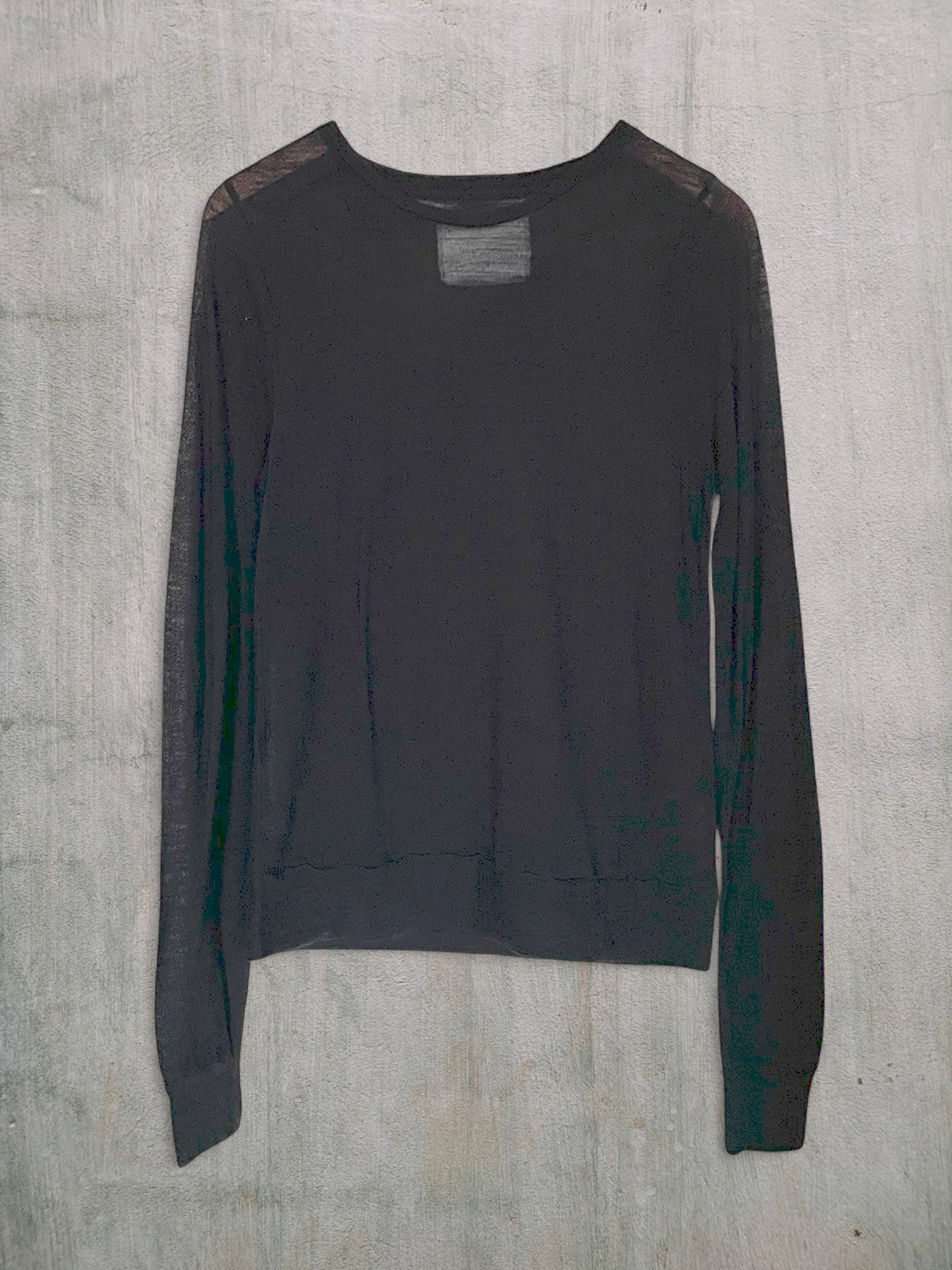 Unisex,  Merino Jersey, LS Crew top, Wool 100%, #722104, BLACK
