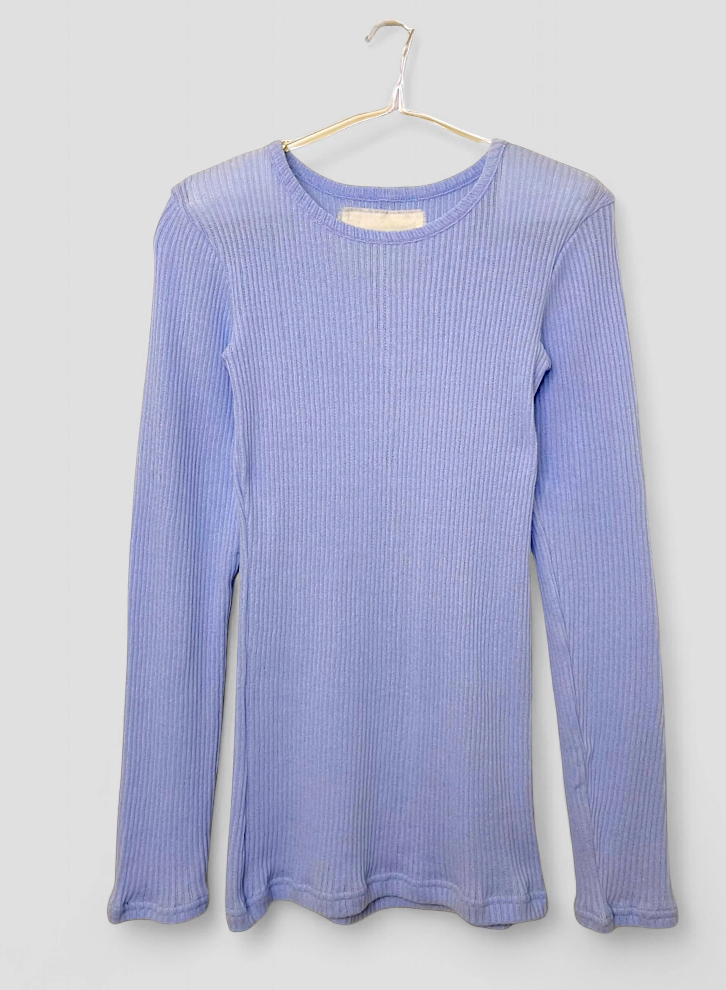 Gauze Rib, LS CREW, cotton 100%  STYLE #  832-831, LIGHT BLUE