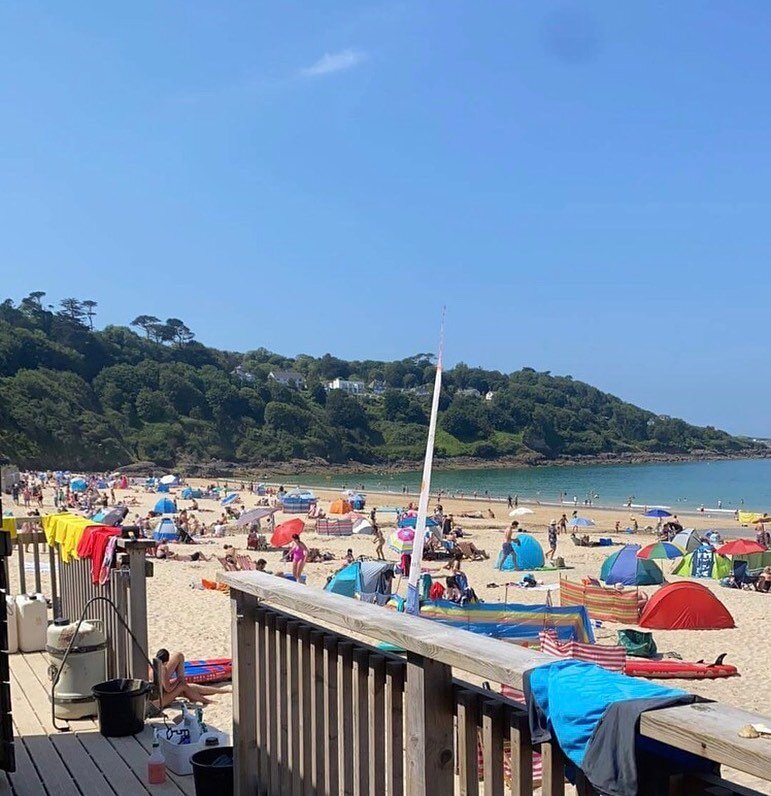 Half a team arrives in St Ives today with the other half turning up on Monday. 

2 miles down the road is Carbis Bay. 
The picture is Carbis Bay today. 
Next weekend we will be there. 

We are so grateful that our friends at Ocean Sports (they own th