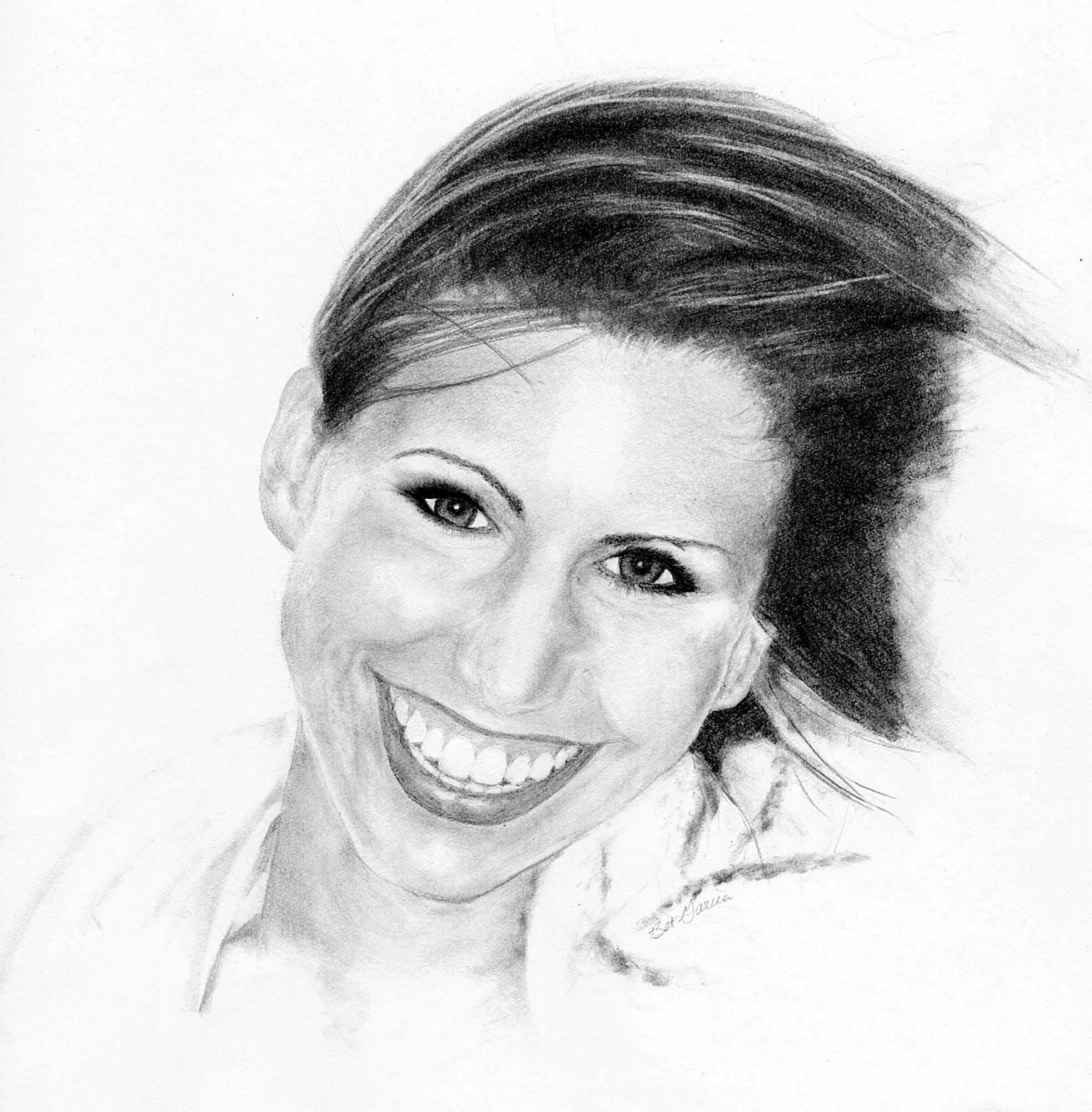 Pencil Portrait Shelly Darling