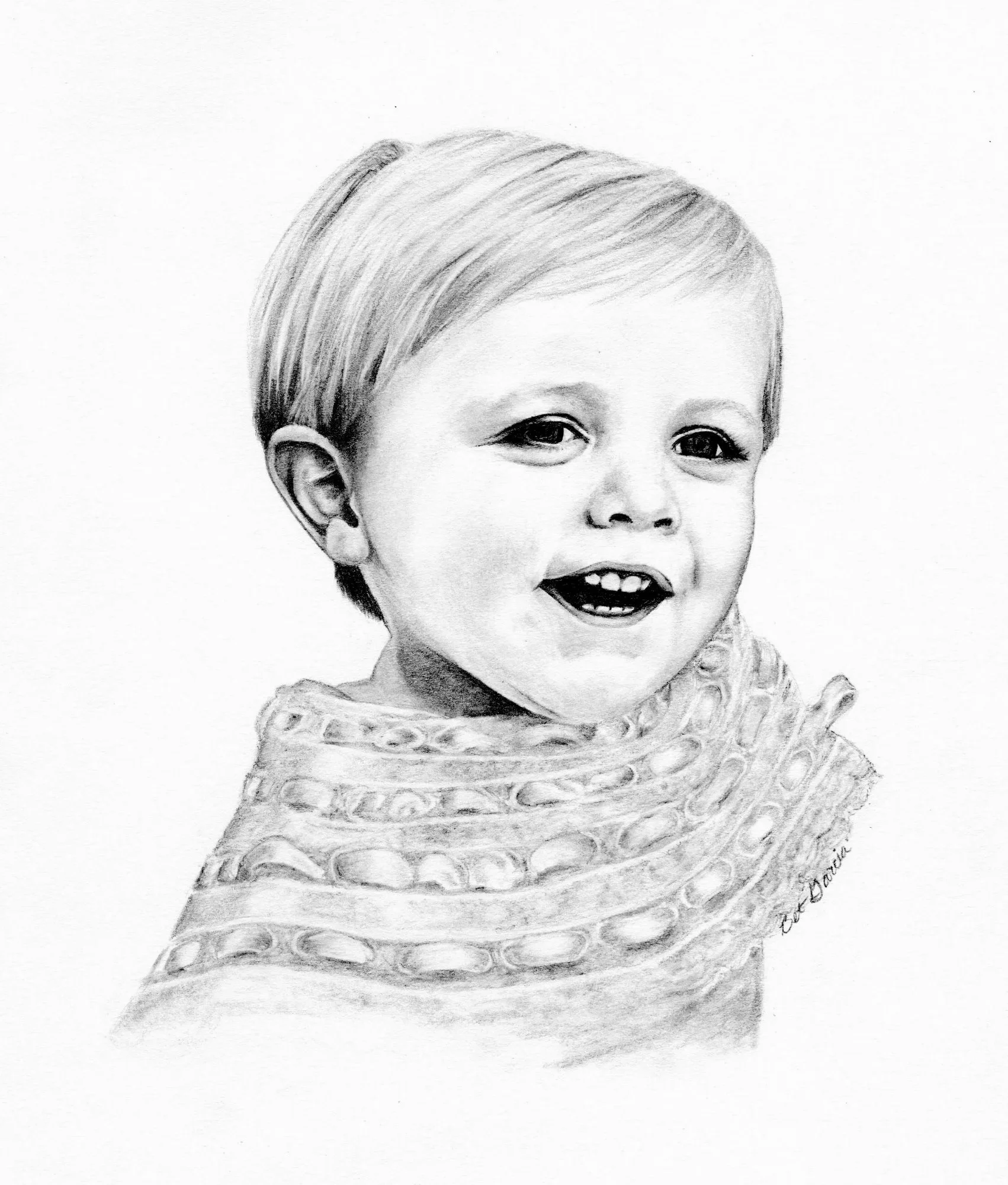 Pencil Portrait Baby Sample 3