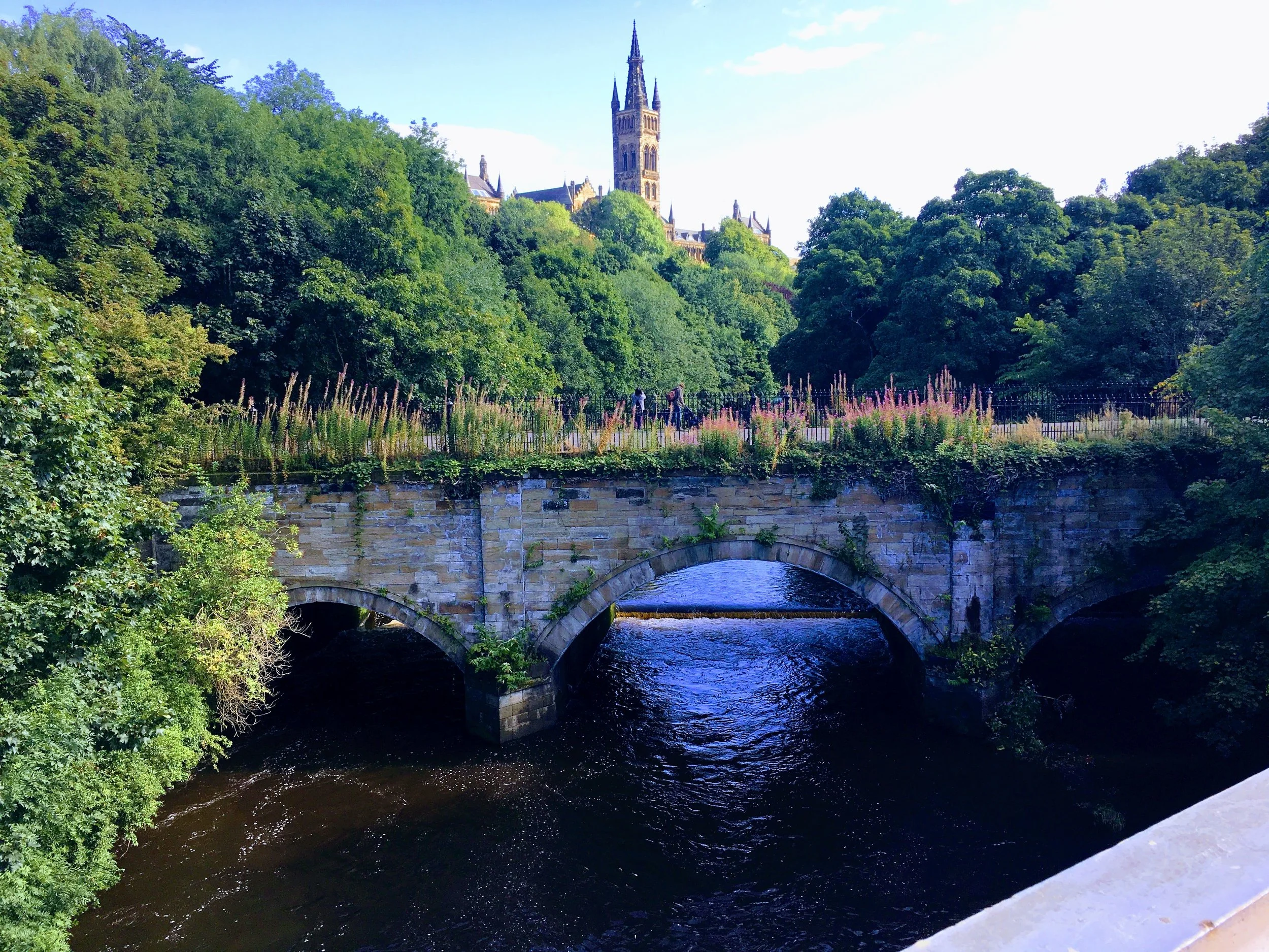 The bridge that I walked pass everyday to go to school in Glasgow, Scotland.