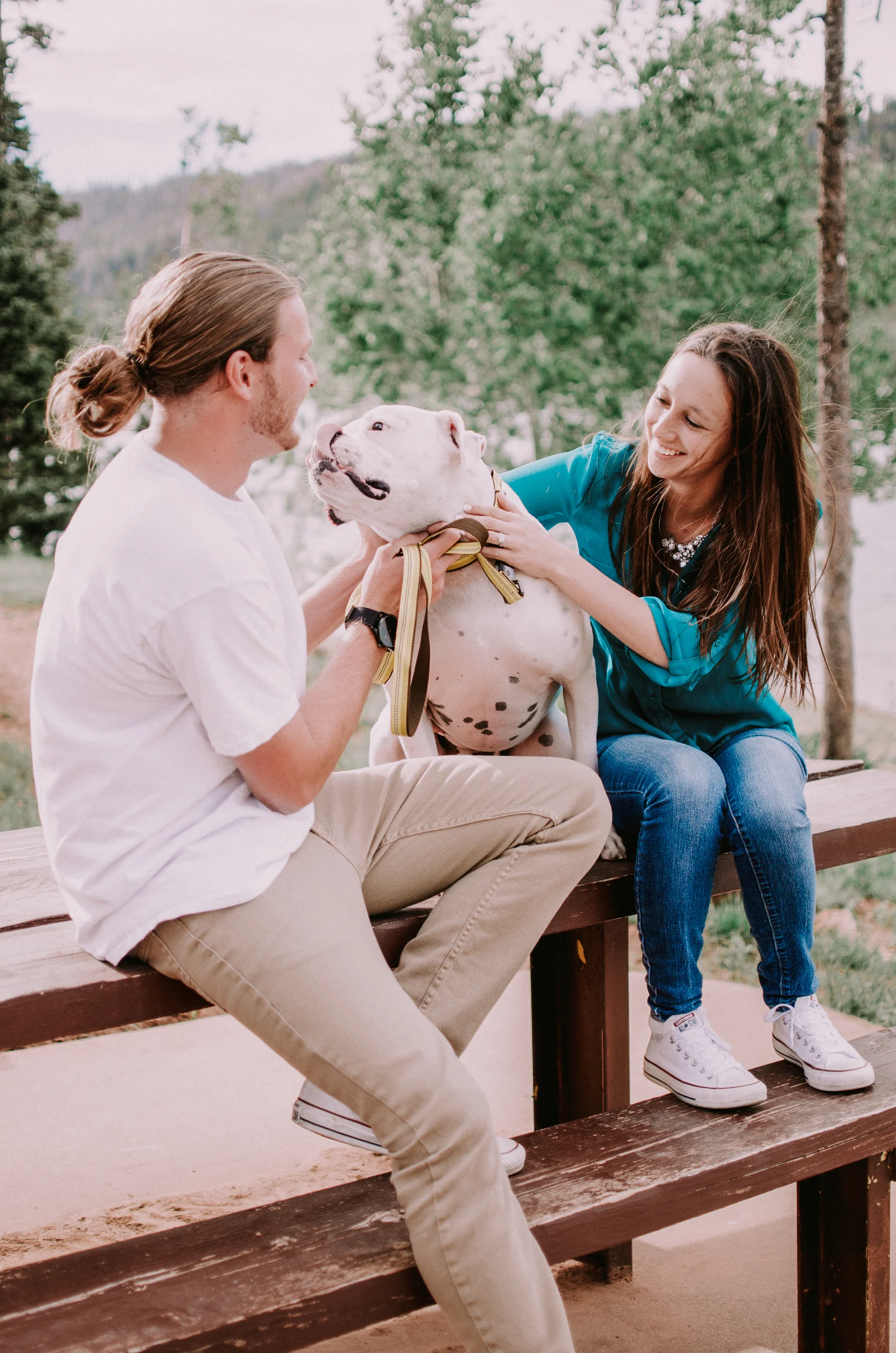 Navajo Lake Utah Dog Engagement | Utah Elopement and Wedding Photographer | Simply Amor Photography