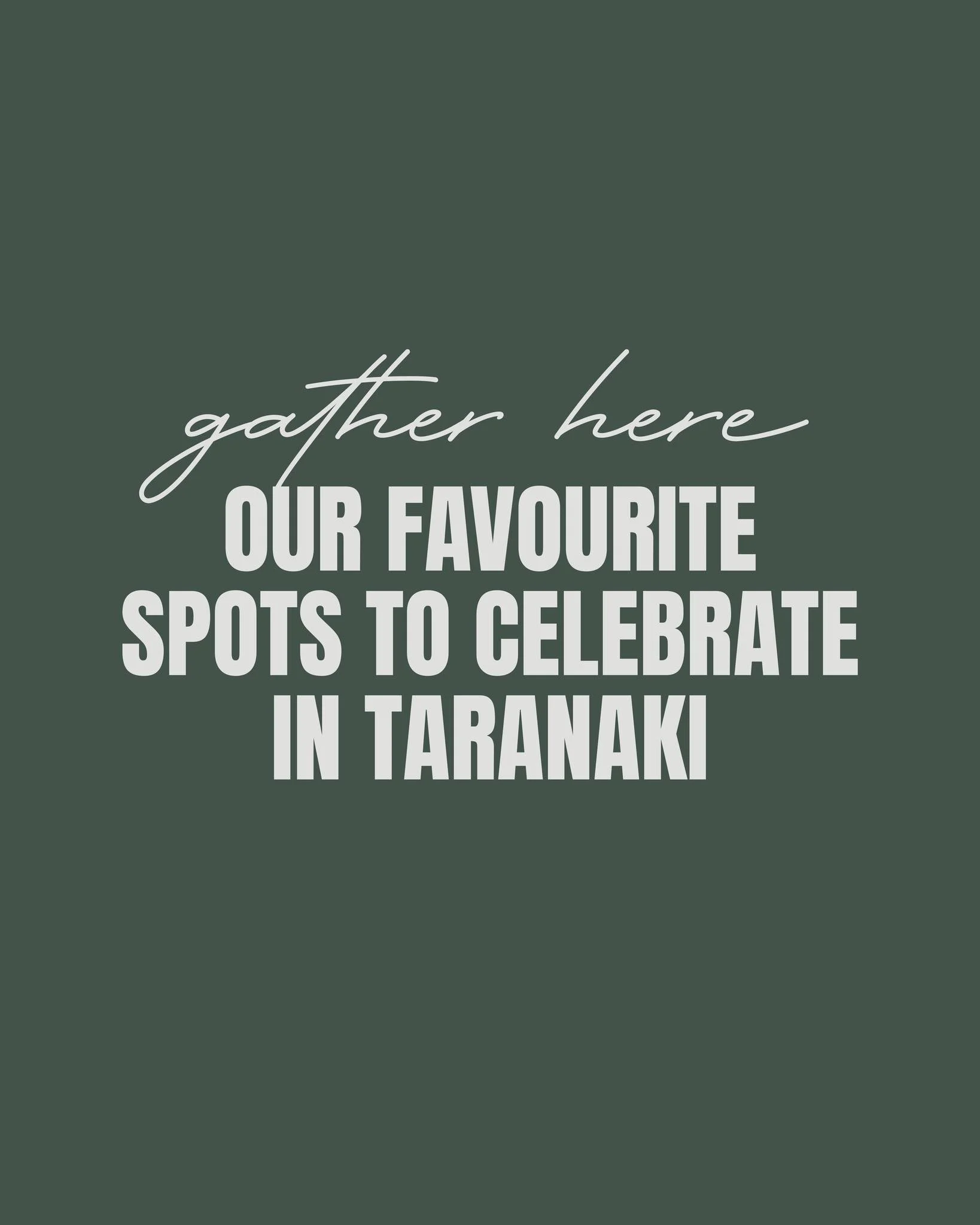 Whether you&rsquo;re planning a milestone birthday, intimate wedding, corporate gathering or restorative retreat, Taranaki is home to spaces that turn occasions into experiences.

From boutique city suites and elegant bistros to coastal villas and tr