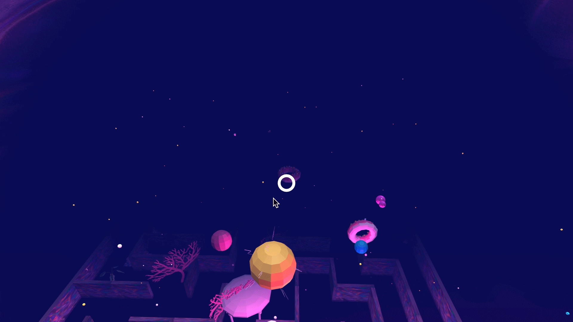 Magenta atmosphere, floating donuts and lollipops, everything I have in my dream.