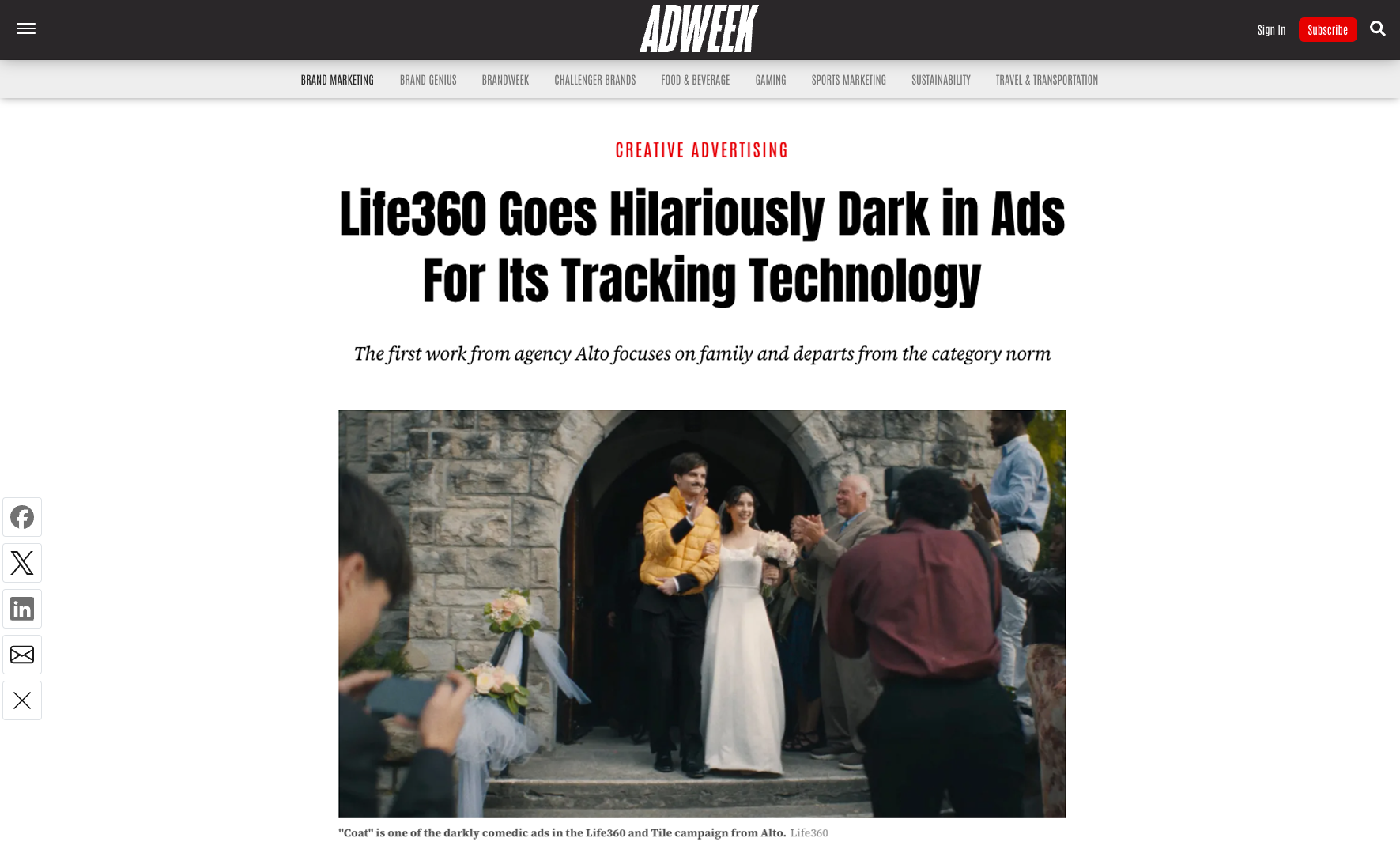 ADWEEK | KEVIN &amp; Life360 Go Dark in Ads for Tracking Technology