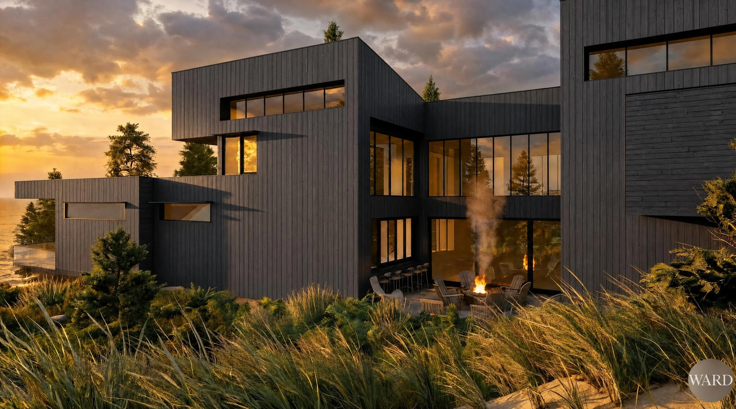 Custom Home by @1_ward_studio currently under construction and shaping up nicely #architecture #custom #customhomes #residential #westcoast