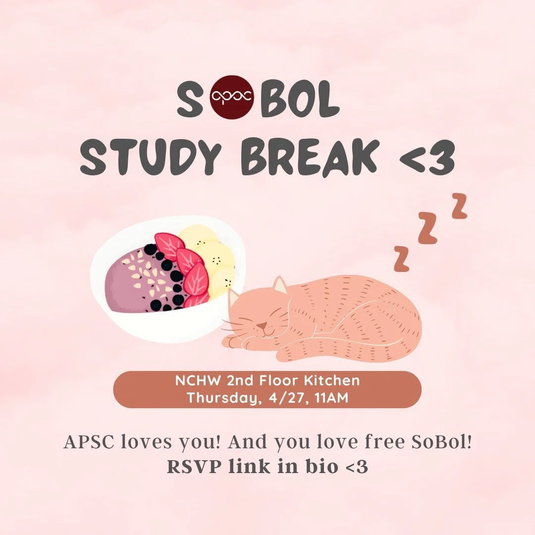 APSC Meet and Greet with your fav board member 😻 (Xue). Claim your free SoBol via link in bio!