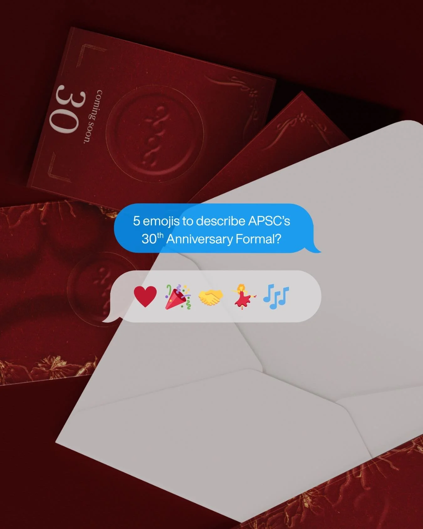 5 emojis to describe the APSC 30th Anniversary Formal &amp; Alumni Reception: &hearts;️🎉🤝💃🎶

Our formal and alumni reception is 10 DAYS AWAY!! Get hyped for an evening of live performances, alumni connections, and a celebration of 30 years of API