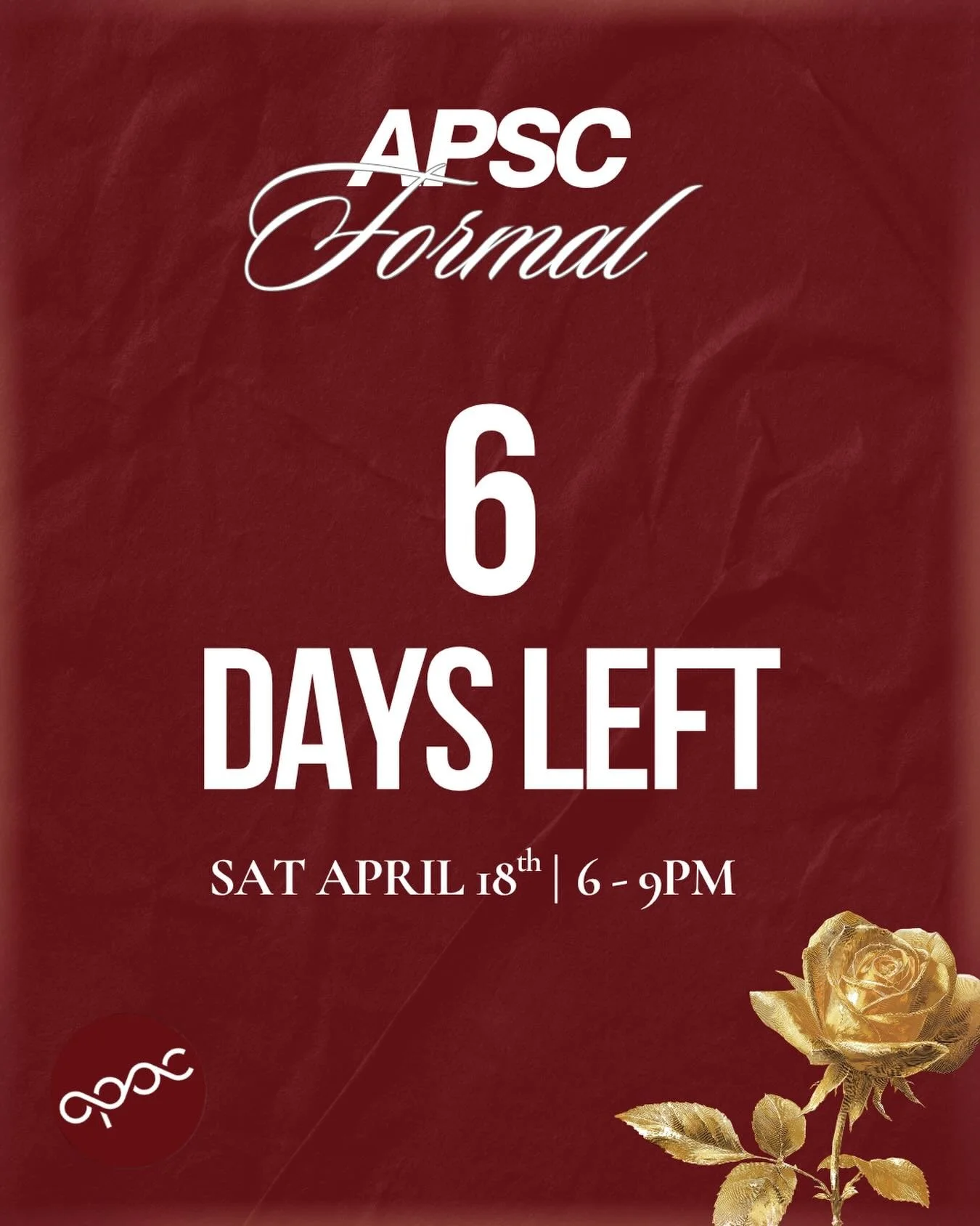SIX DAYS LEFT UNTIL OUR 30TH ANNIVERSARY AND FORMAL!! Buy your tickets NOW in the link in bio and GET HYPED for food 🍽️ live performances 🎶 and alumni 🤝 See you all there 👀