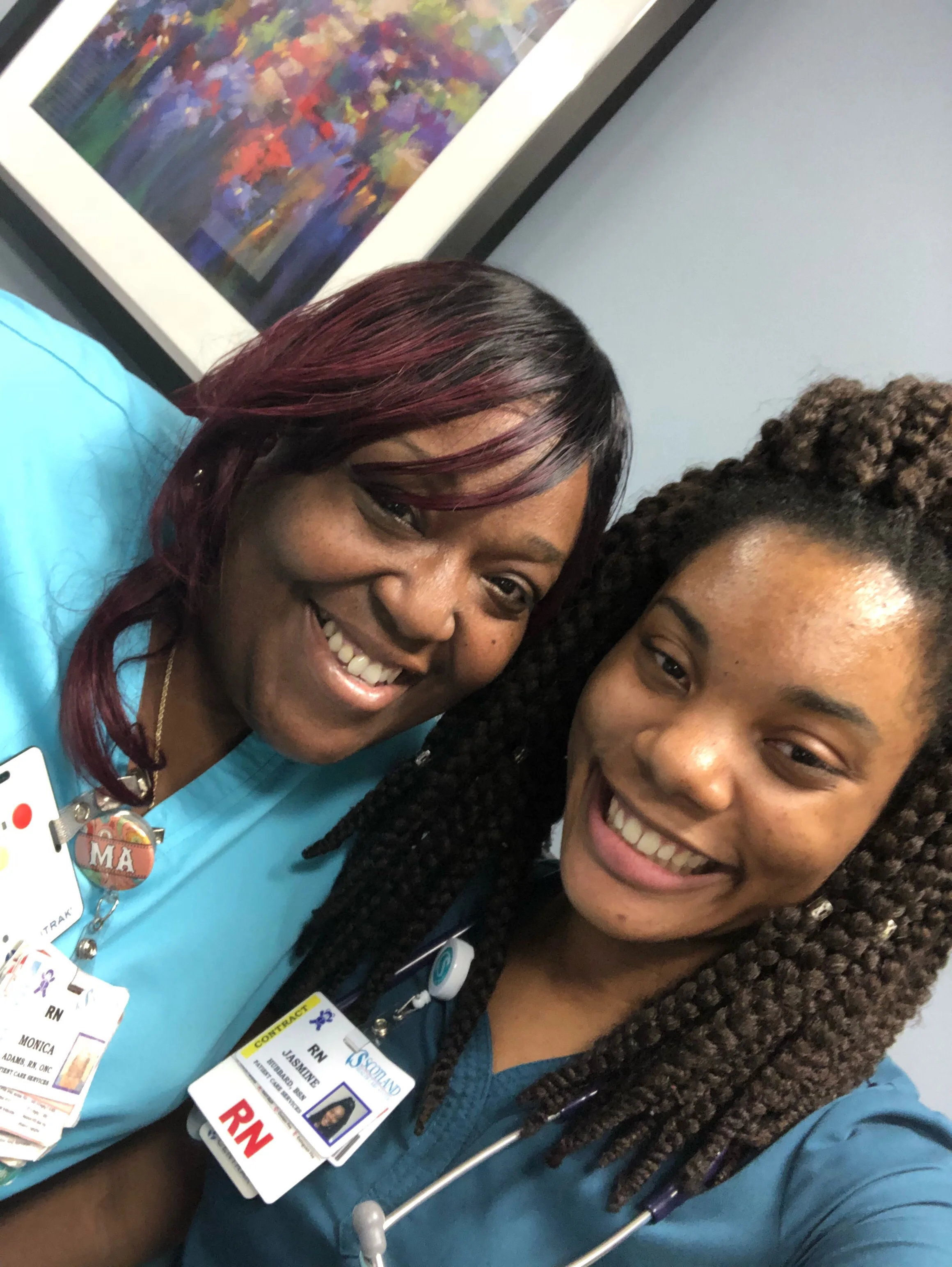 My preceptor Monica! The first nurse that I met here. She is an amazing nurse! :)