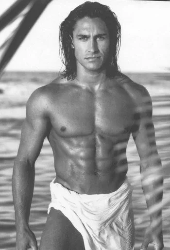 Male Stripper Jamie Durie in a Manpower photoshoot.