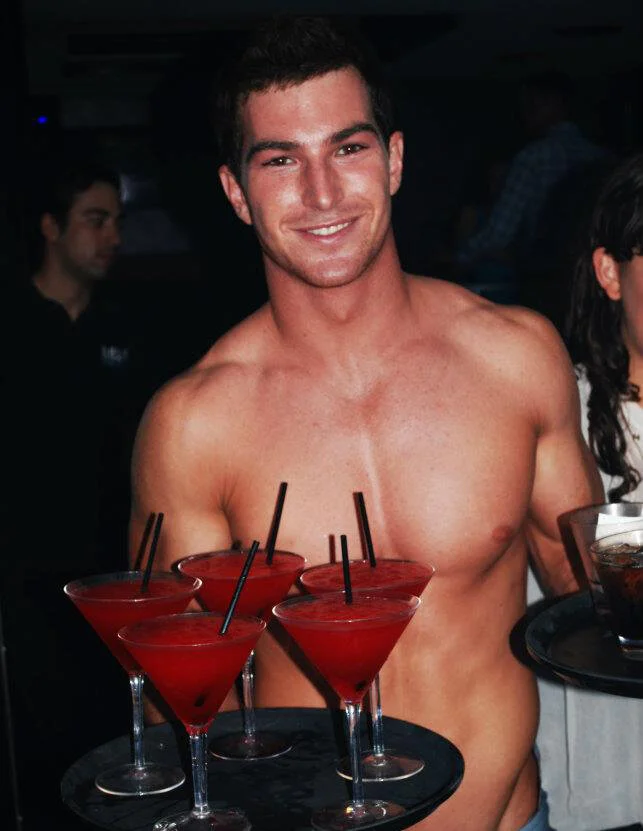 butler in the buff for hire in Brisbane city.