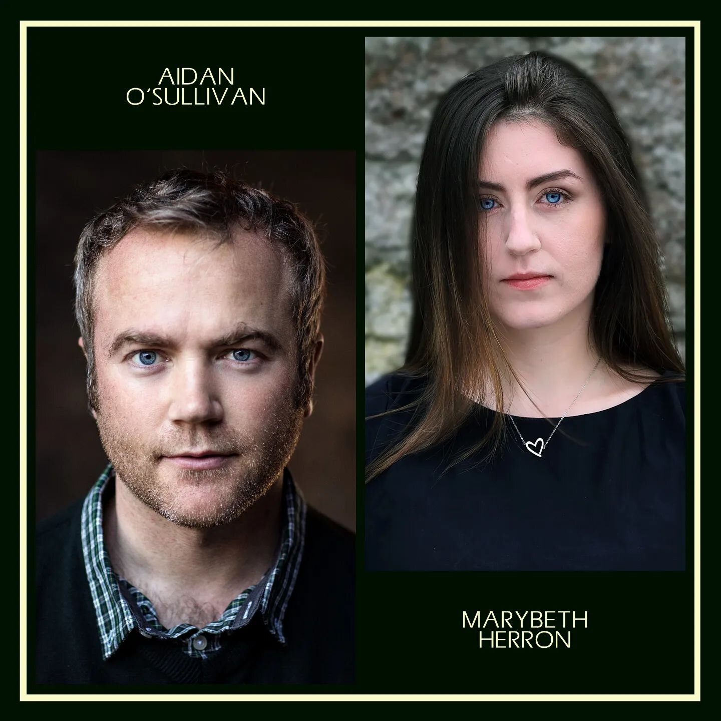 💛 DONEGAL DUO DELIGHTED 💚

Our dear friends and cast members Marybeth Herron... oh wait... Marybeth Kings! 💍... and Aidan O'Sullivan, both hailing from the Forgotten County, have messages to share ahead of the screening of Follow the Dead in Bally