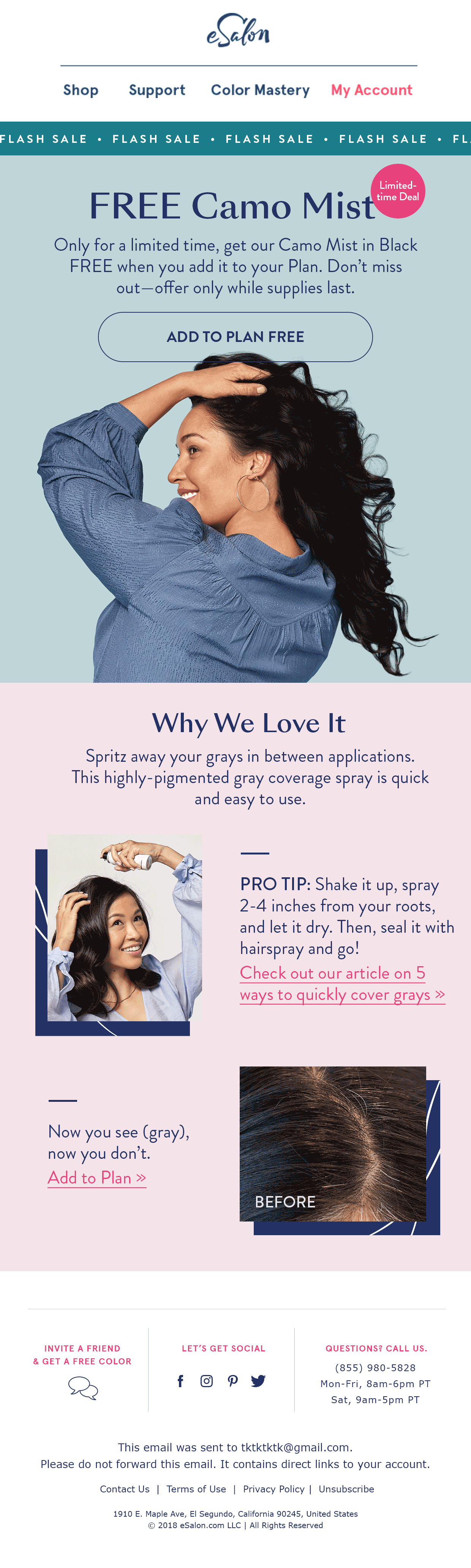 eSalon Camo Mist (Black) Promo