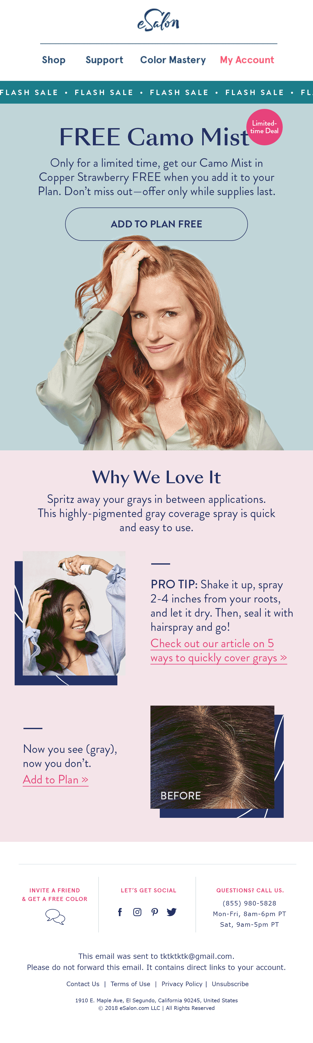 eSalon Camo Mist (Strawberry) Promo