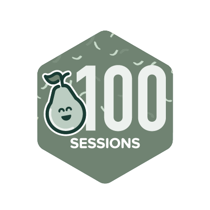 Earned after leading 100 Sessions with Pear Deck