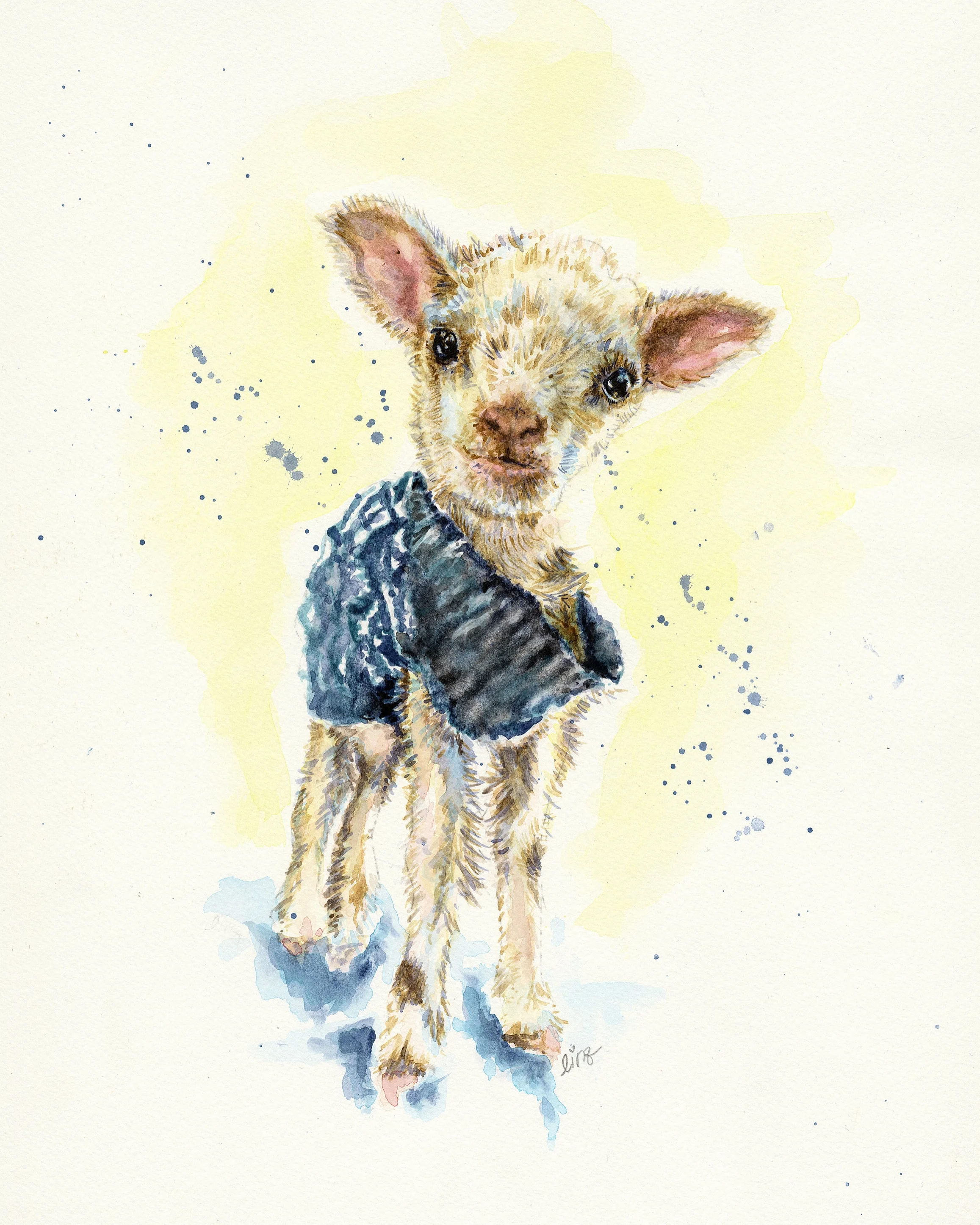 "Flick" Watercolor