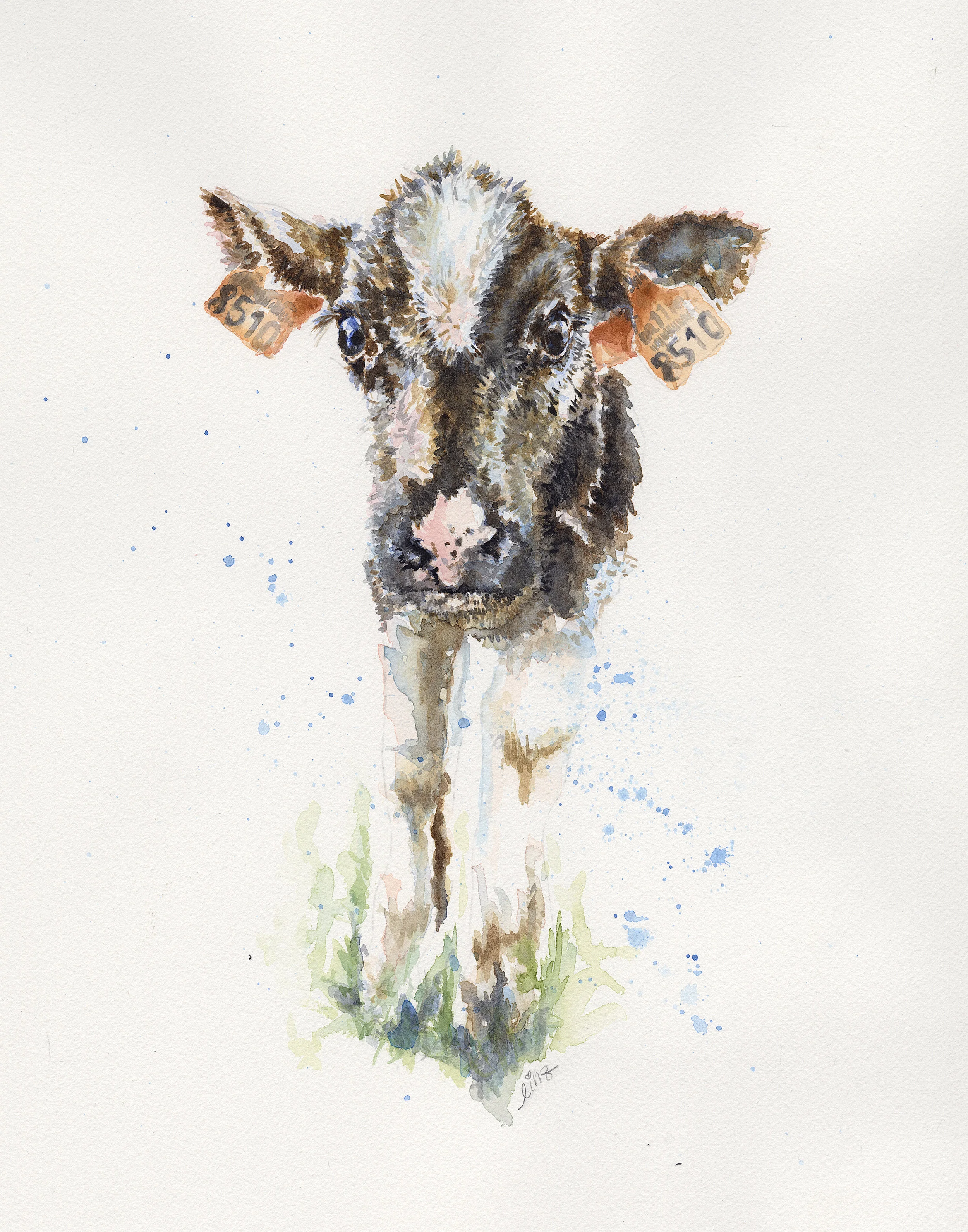 "Luna" Watercolor