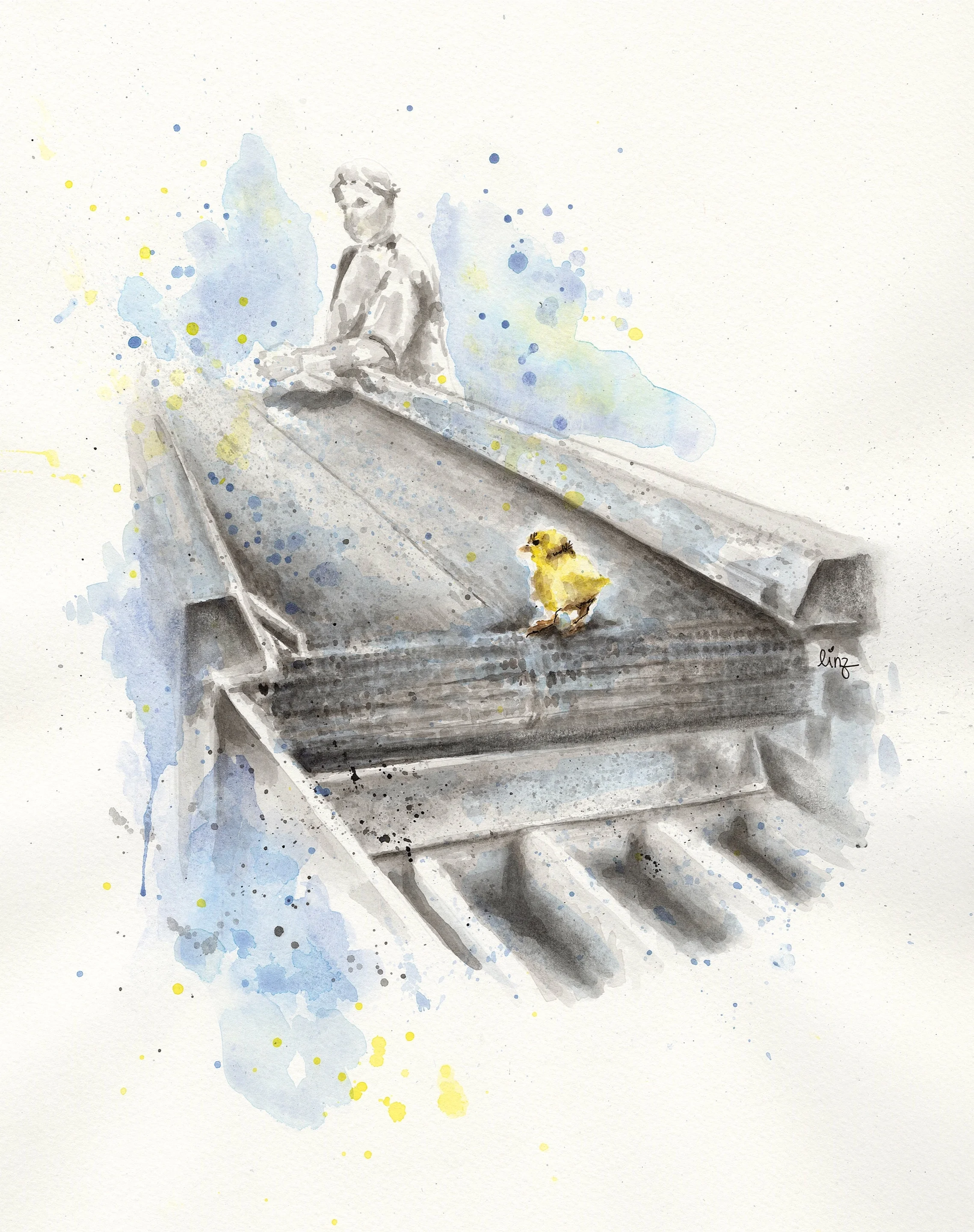 The Egg Industry Watercolor