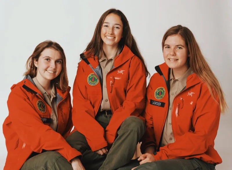 marin search and rescue from left to right sabrina Tripp, Kayln Dawes, Kate Larsen .jpg