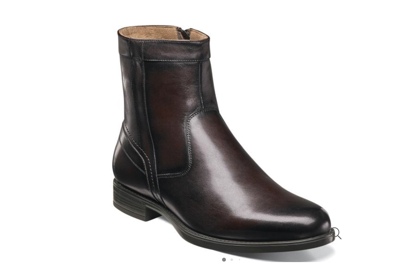 Florsheim Midtown Plain Toe Zipper Boot 12140- - Brown