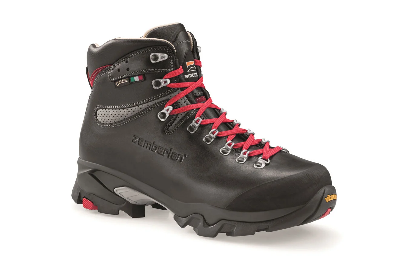 Zamberlan Men\'s Black Leather Hiking Boots with Red Accent Laces Men main image 4