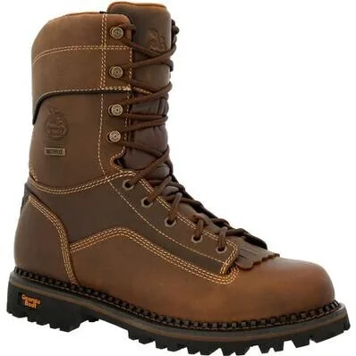 GEORGIA BOOT AMP LT LOW HEEL LOGGER COMPOSITE TOE WATERPROOF WORK BOOT GB00473