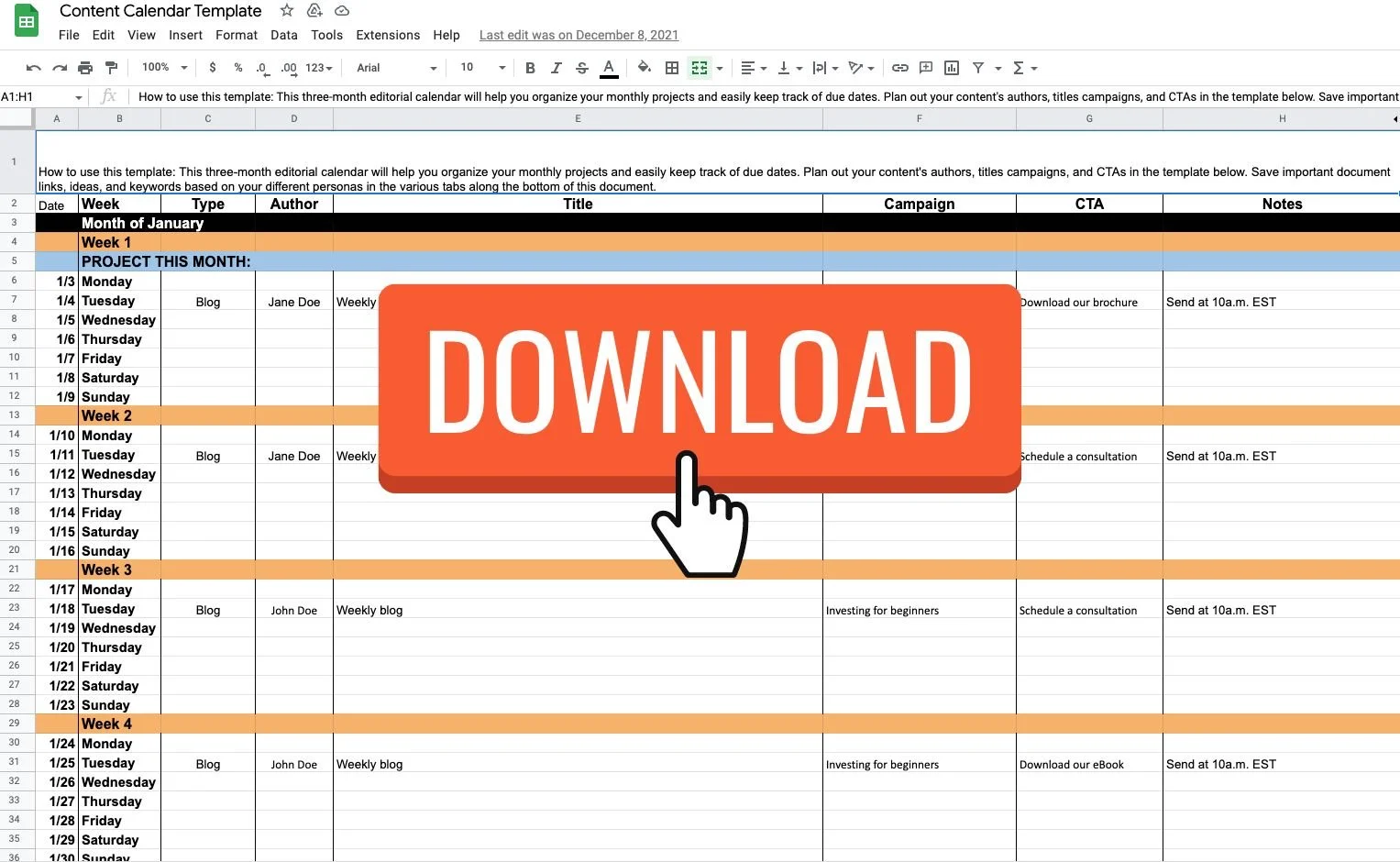 Blog Publishing Calendar.pdf Blogging for Financial Advisors