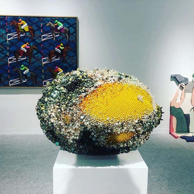 Some of the amazing piece From the #armory #art #artfair #joshlilley #aiweiwei #erikthorsandberg #pascalemarthinetayou #stephaniesyjuco 🥰🙌🏽👌🏽