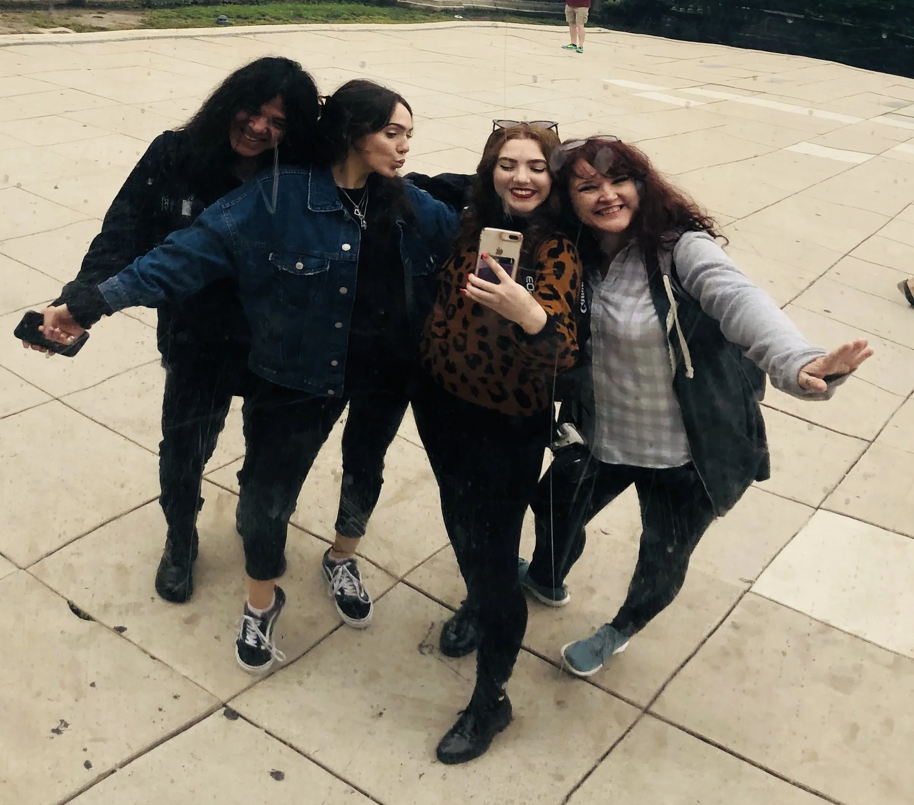 My beloved ladies and I at ‘the bean’ in Chicago !