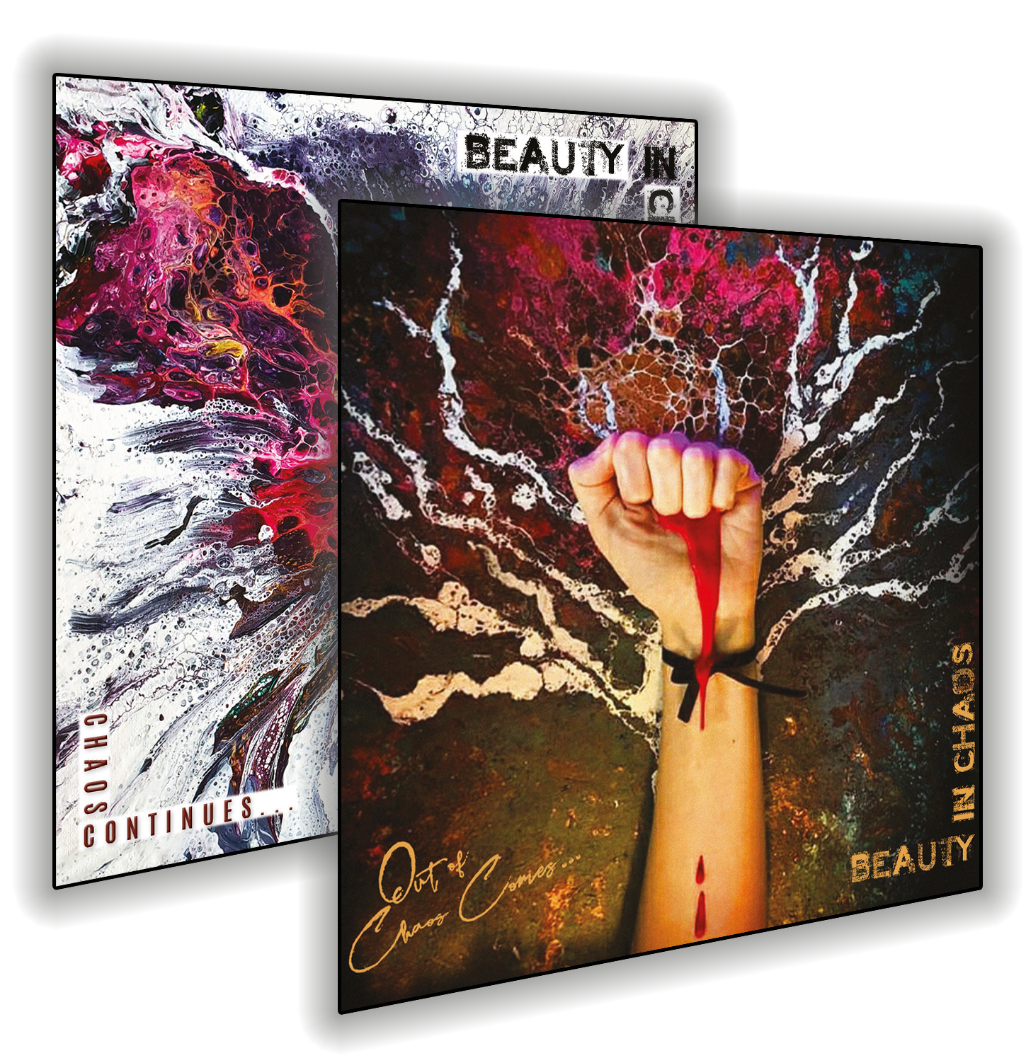 ‘Out Of Chaos Comes…’ and ‘Chaos Continues…’ 100pc Limited Edition Set! Cover art by Cinthya Hussey