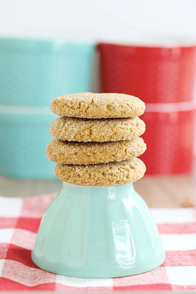 Ginger Molasses Cookies (Gluten Free + Vegan)
