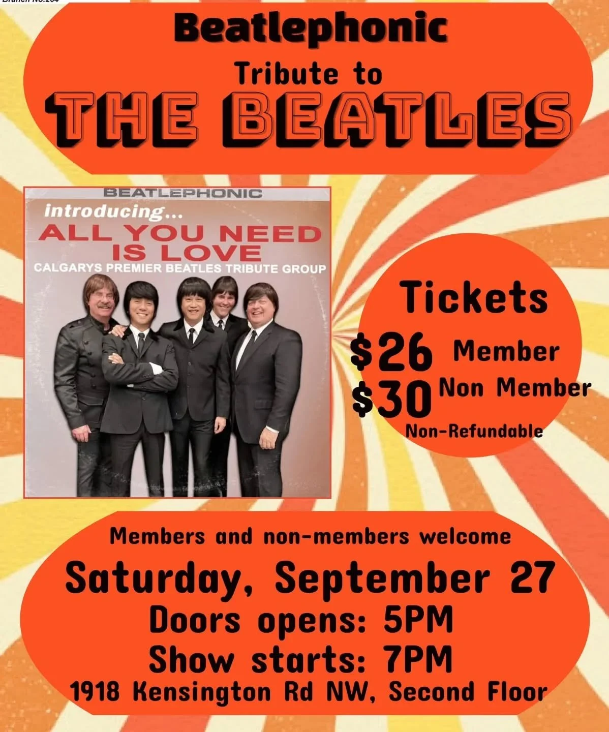 Tickets selling fast.  Get yours today.  Available at the front desk or by calling 403-283-5264