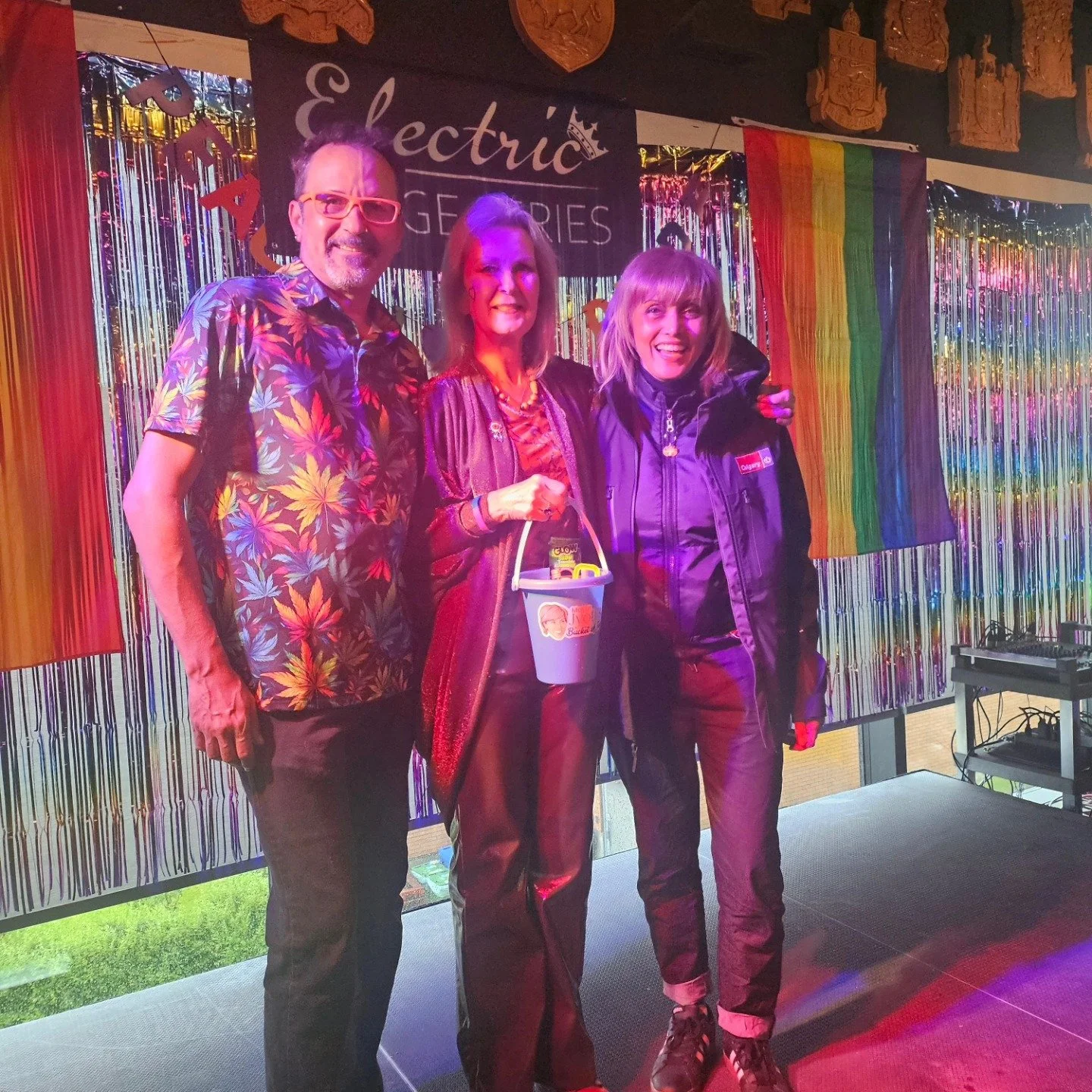 Despite the rain, celebrating a successful #yycneighbourday
Totally honored to have @jyotigondek stop by and  join us.

#yycneighbourday
#calgarypride
#pridemonth 
#ronmorretail
#inclusivitymatters