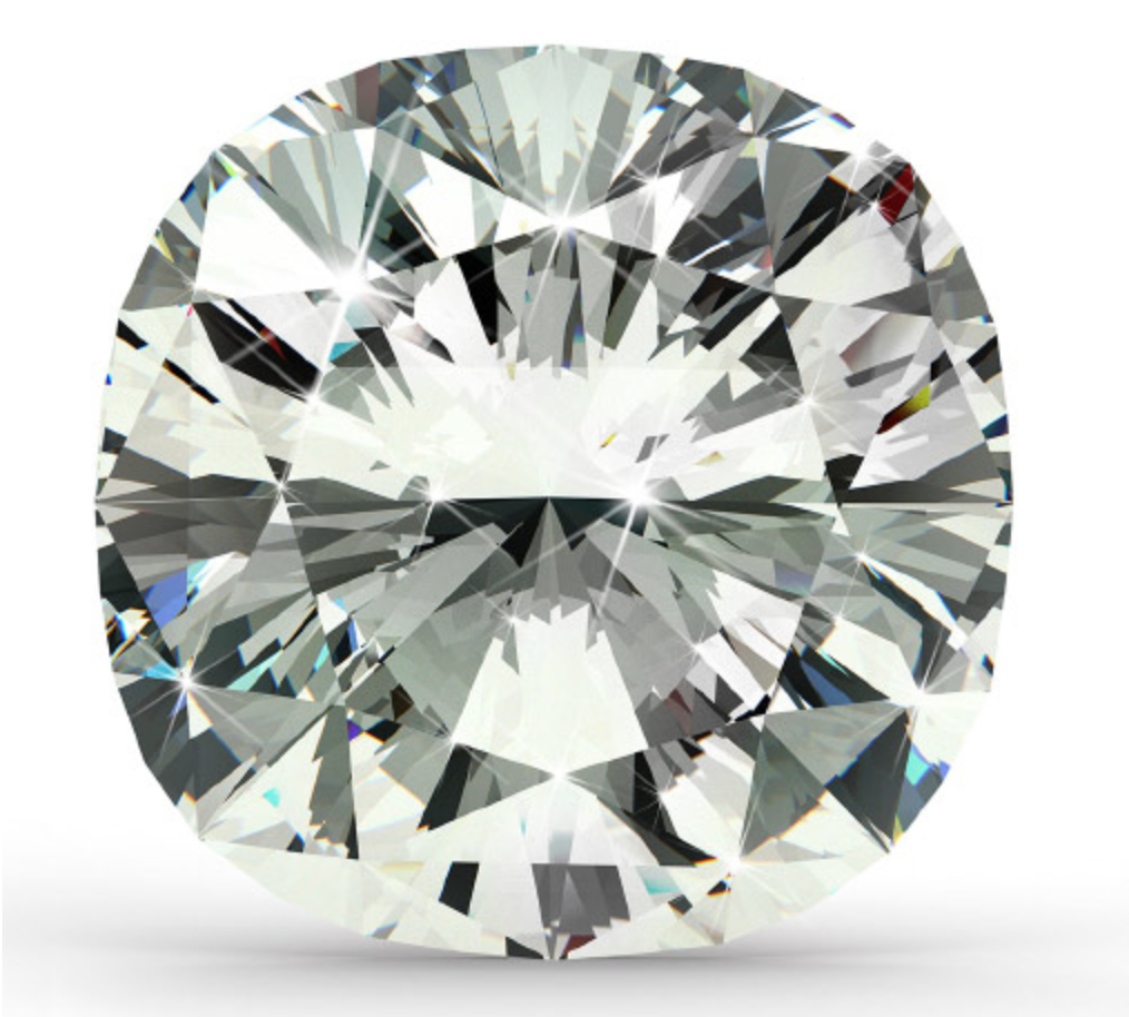 Cushion Cut This shape has been popular for over a century. Cushion Shaped Diamonds are also known as “pillow-cut” diamonds. The way that this diamond shape is cut is with rounded corners and larger facets than a traditionally cut diamond to increase its brilliance. The Cushion Shaped Diamonds typically is a square, but with increase in size, it may be a rectangle.