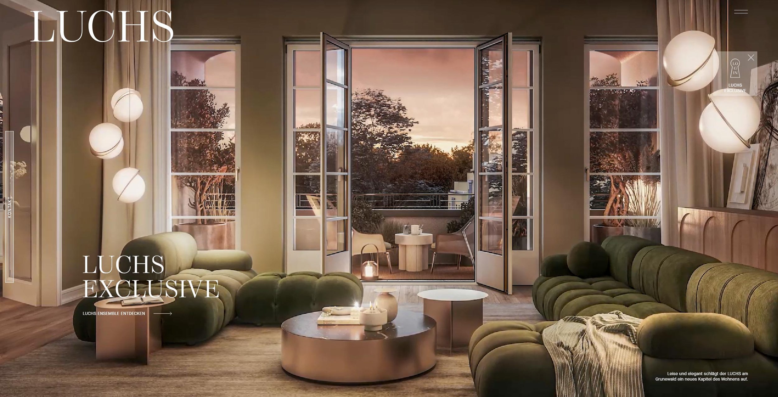 Website für das Immobilienprojekt LUCHS, Berlin-Grunewald | Kunde: JONASGOLD Kommunikation und Design | Text | 2023–2024
