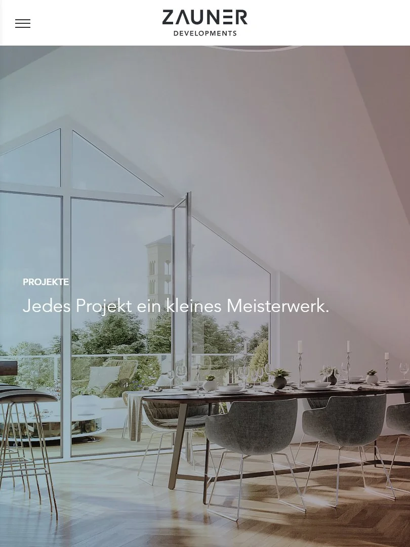 Website von ZAUNER Developments | Kunde: JONASGOLD Kommunikation und Design, Berlin | Text | 2021