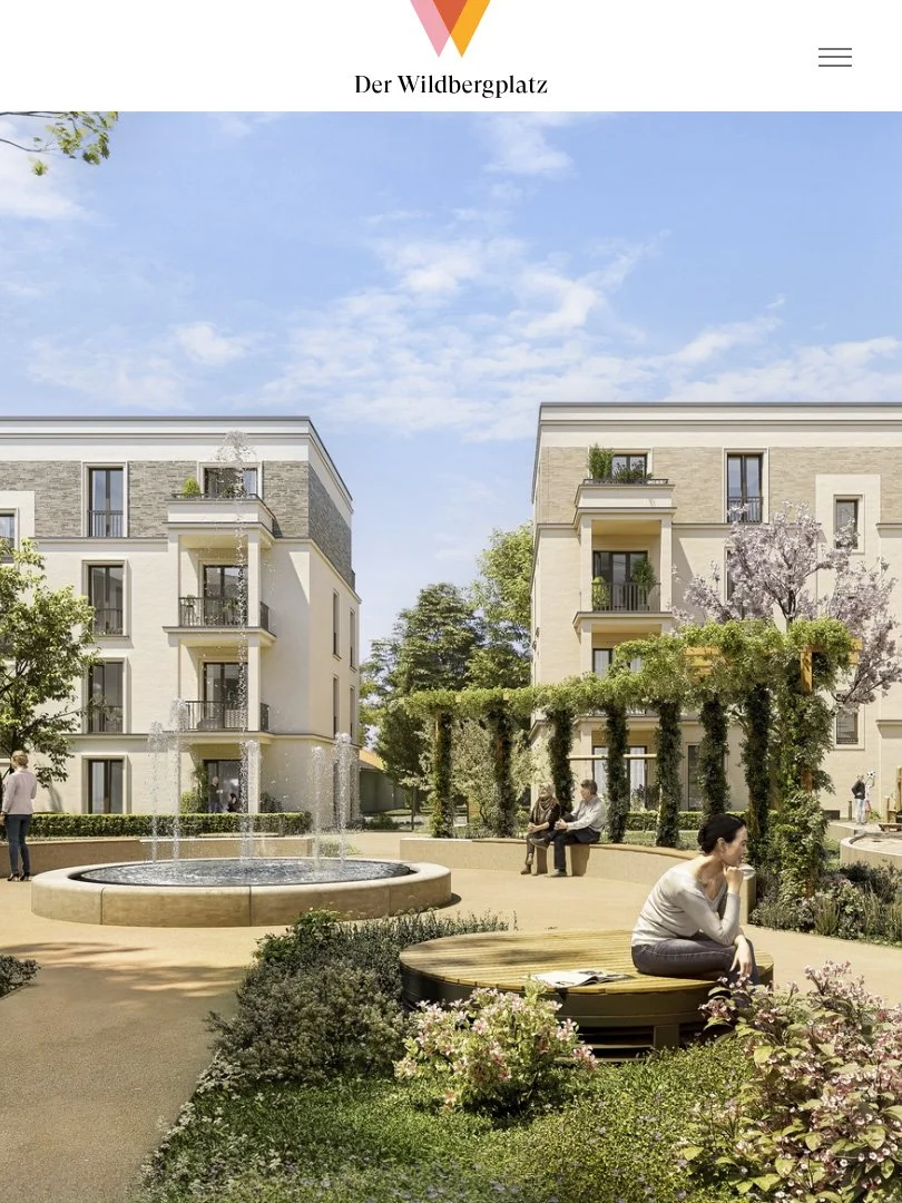 Website für das Immobilienprojekt Der Wildbergplatz, Hohen Neuendorf | Kunde: JONASGOLD Kommunikation und Design, Berlin | Text | 2022–2023