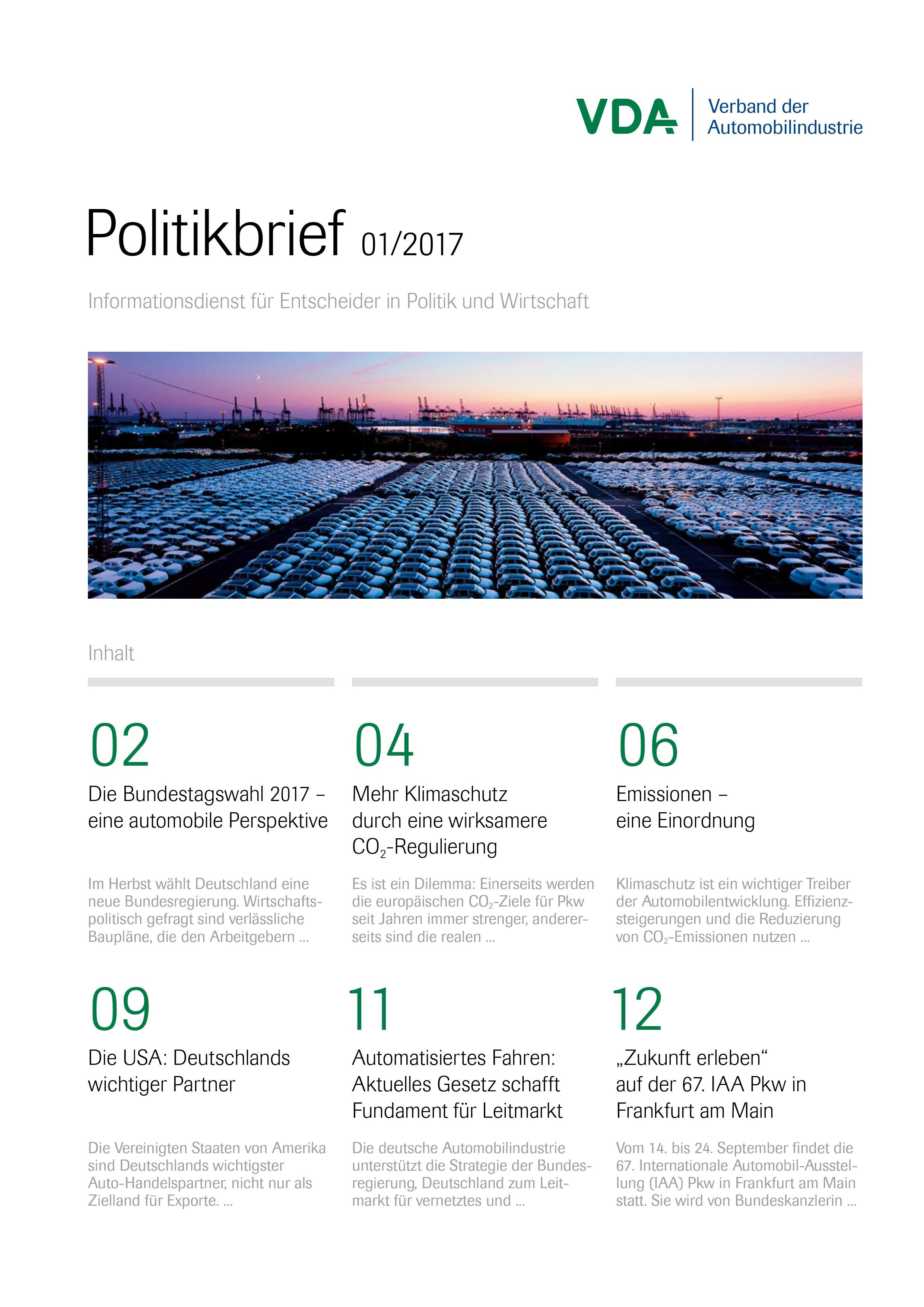 Newsletter, Broschüren und weitere Veröffentlichungen des Verbands der Automobilindustrie, Berlin | Korrektorat | 2009 bis 2019