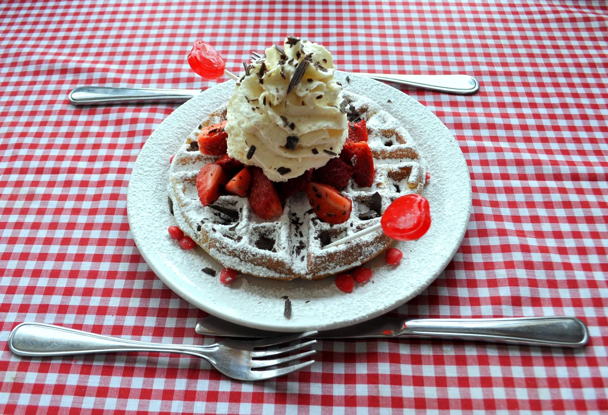 Belgian Waffle with Chocolate