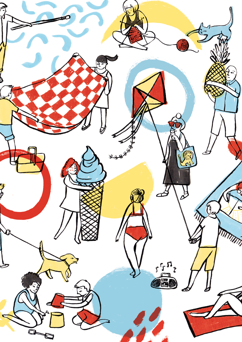 Cropped detail of DCA Summer Market poster