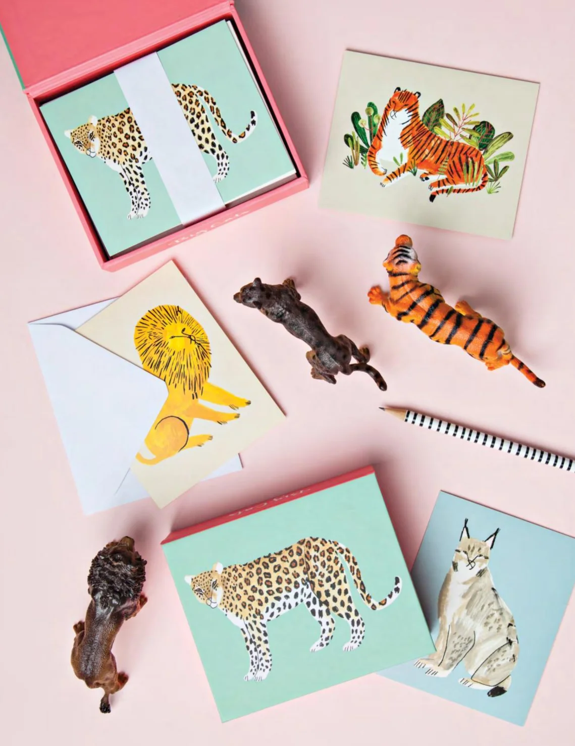 Big Cat QuickNotes notecard set for teNeues